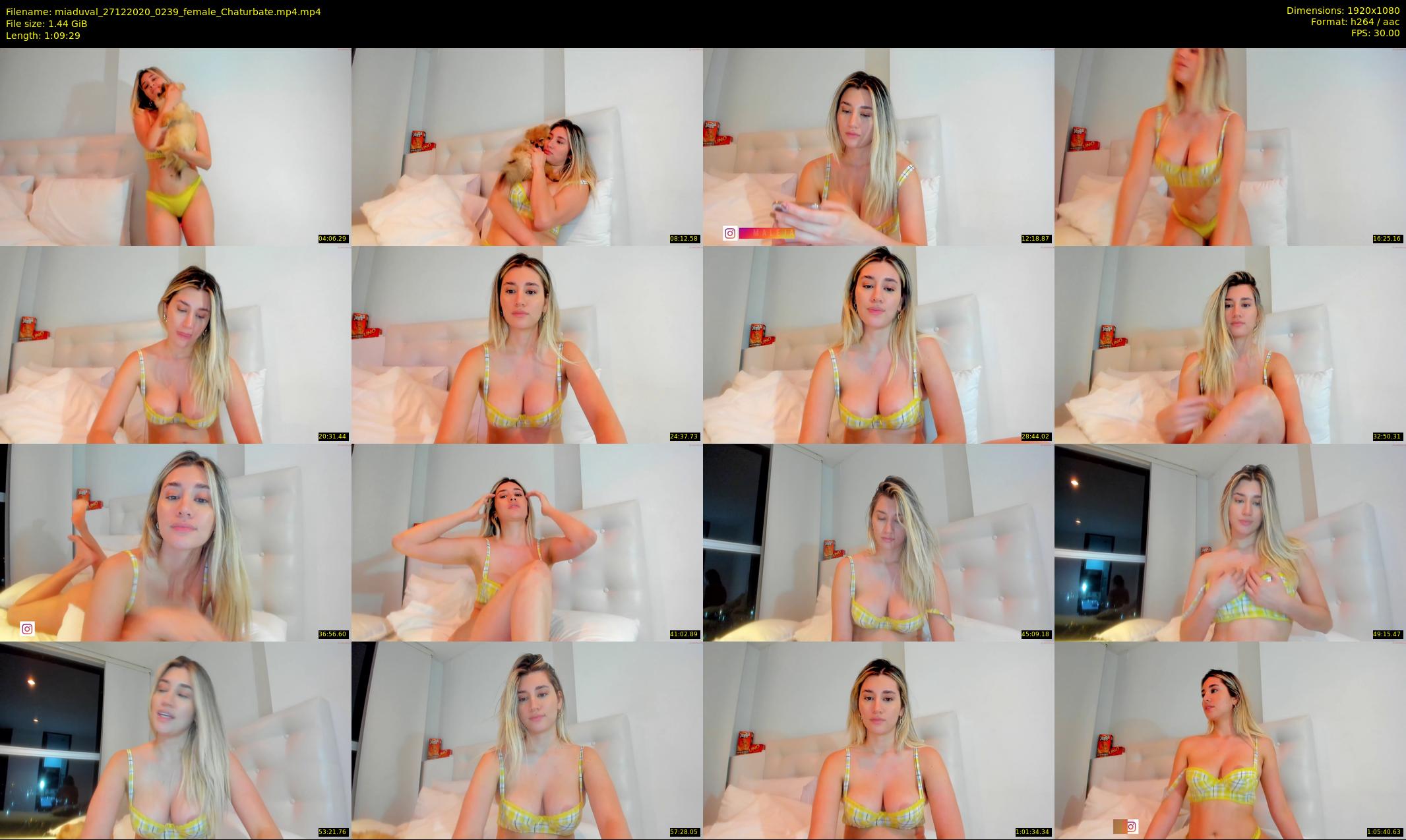 miaduval — 70 minute Chaturbate female cam show recording, 1080p, Dec 27, 2020
