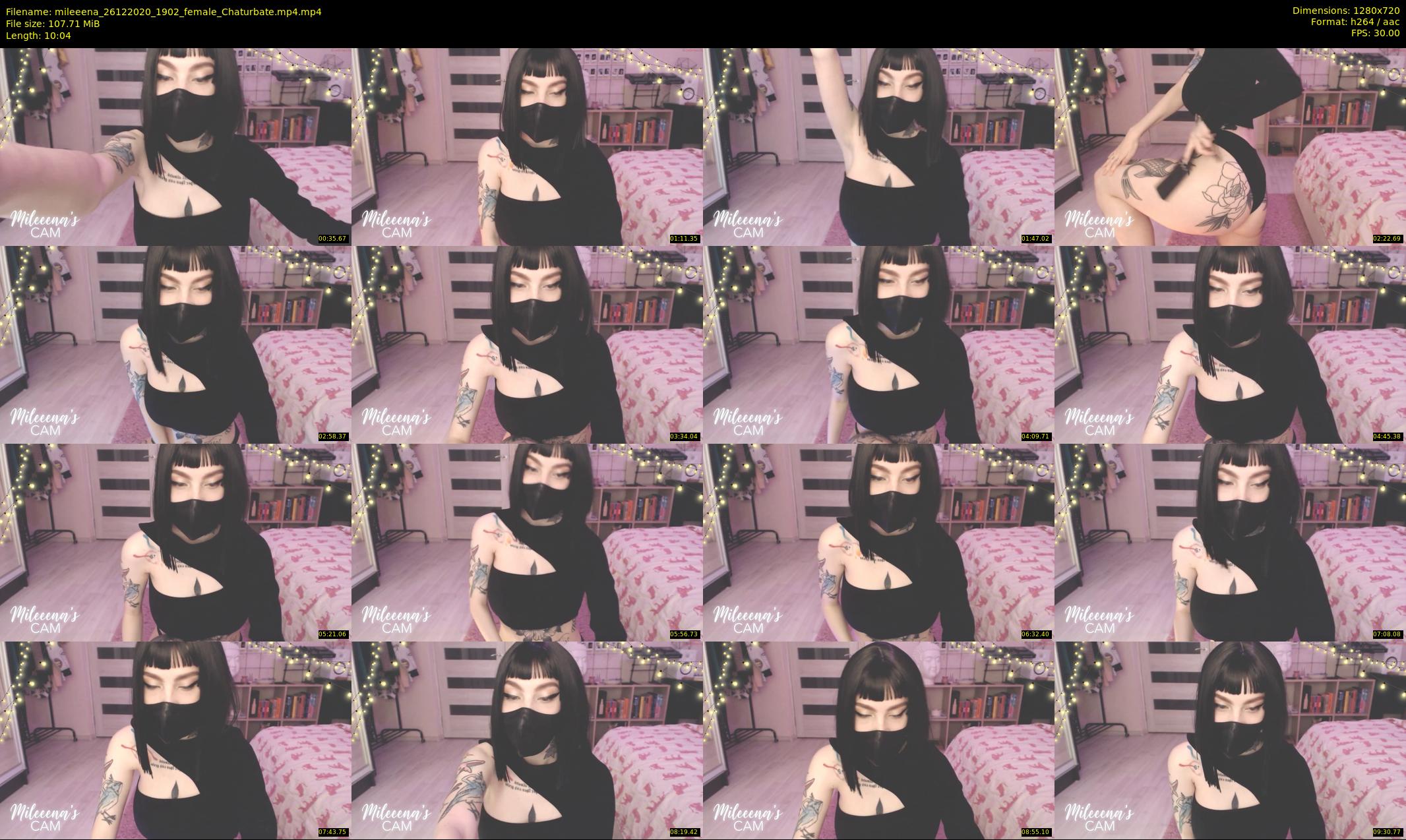 mileeena — 11 minute Chaturbate female cam show recording, 720p, Dec 26, 2020