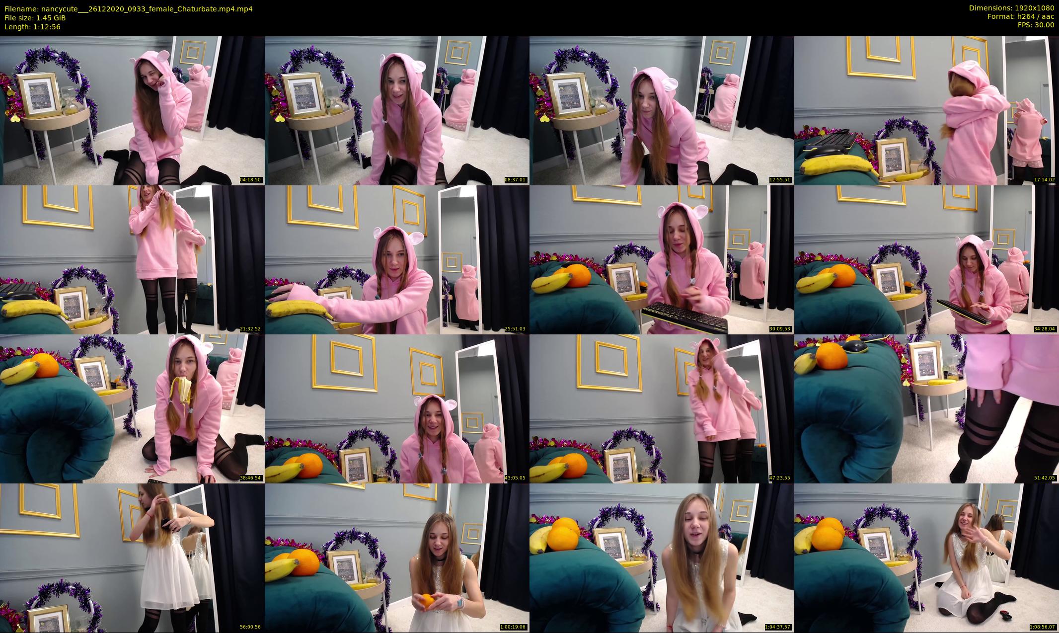 nancycute__ — 73 minute Chaturbate female cam show recording, 1080p, Dec 26, 2020