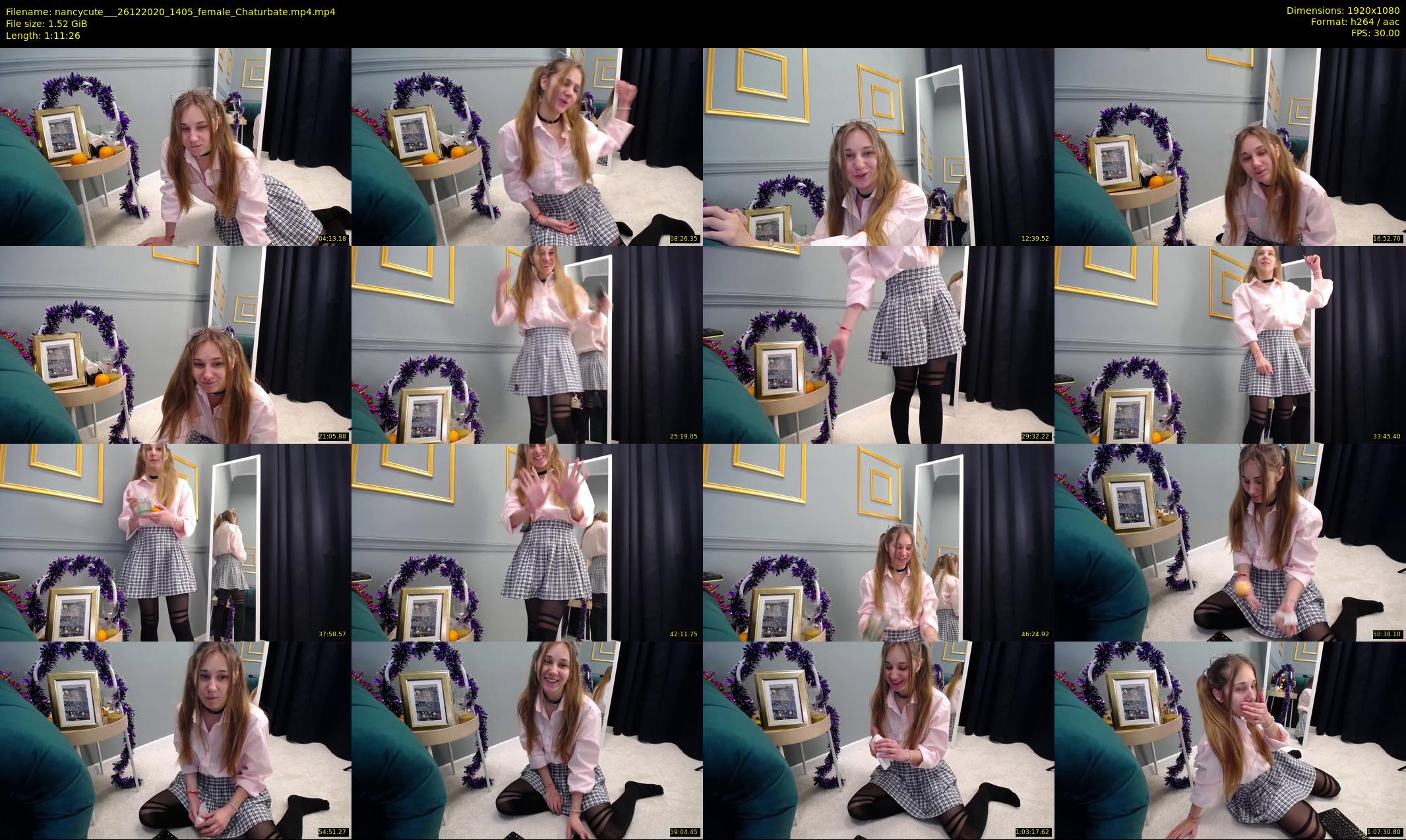 nancycute__ — 72 minute Chaturbate female cam show recording, 1080p, Dec 26, 2020