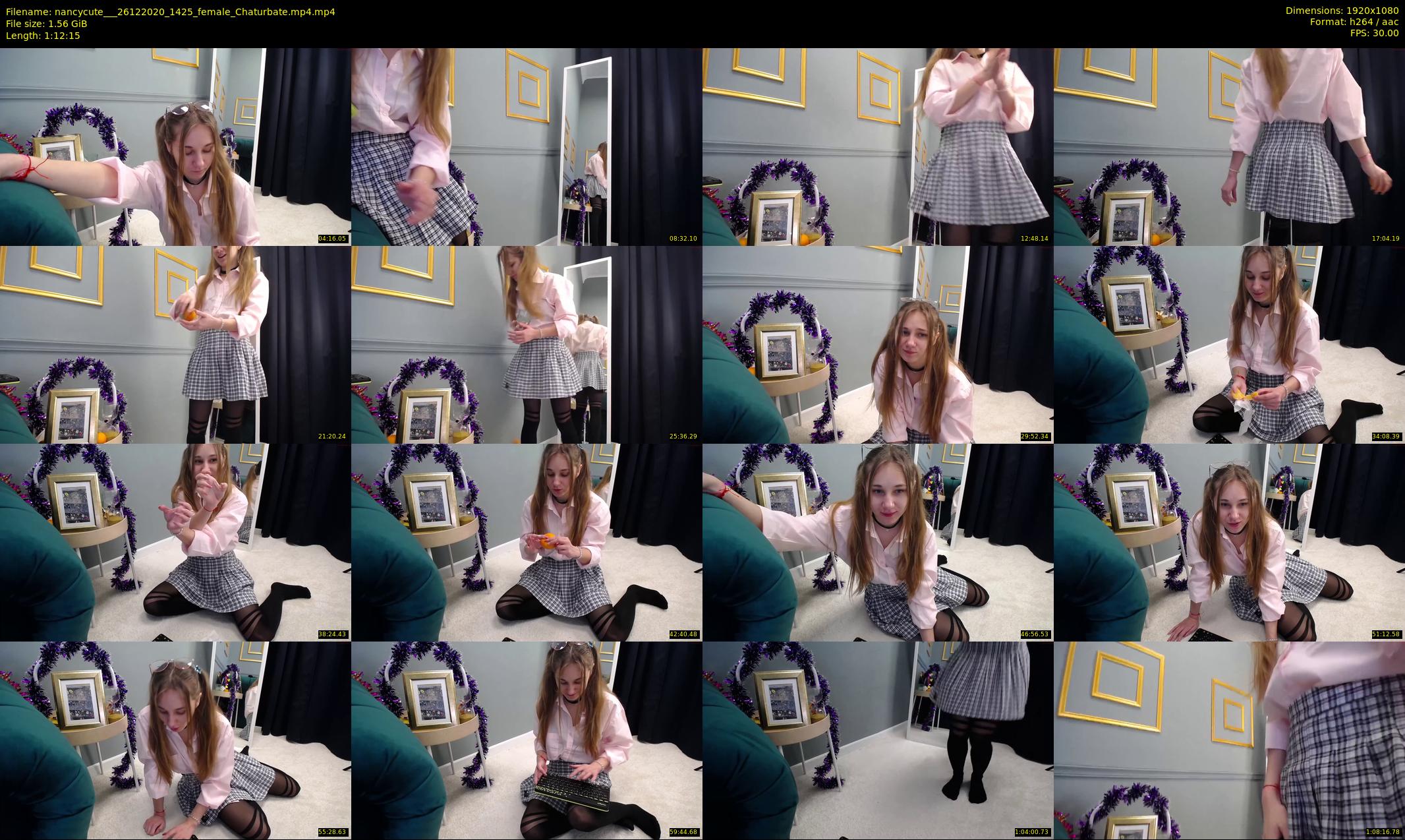 nancycute__ — 73 minute Chaturbate female cam show recording, 1080p, Dec 26, 2020