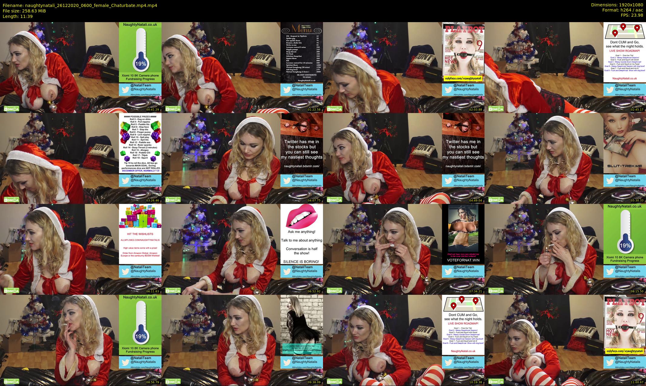 naughtynatali — 12 minute Chaturbate female cam show recording, 1080p, Dec 26, 2020