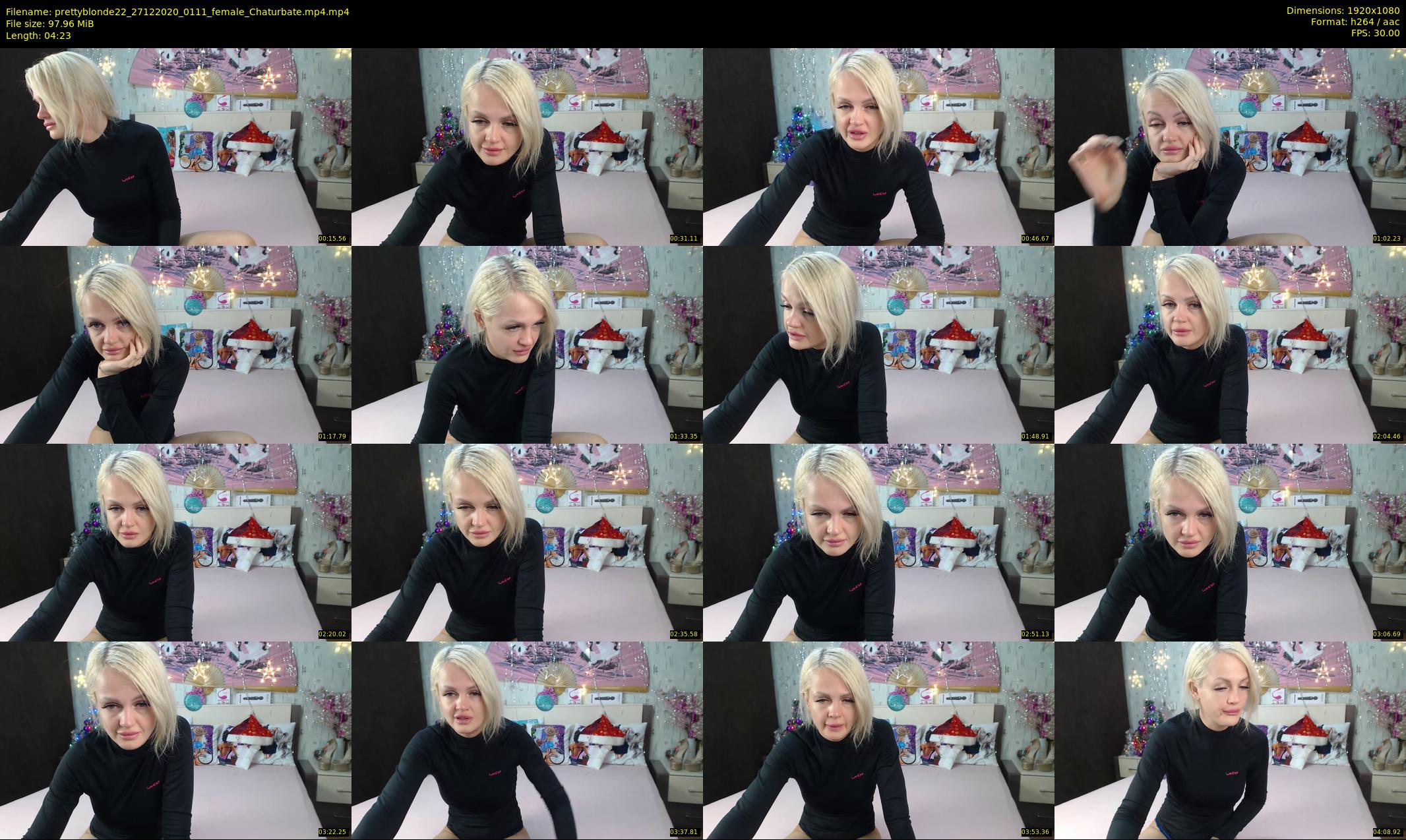 prettyblonde22 — 5 minute Chaturbate female cam show recording, 1080p, Dec 27, 2020