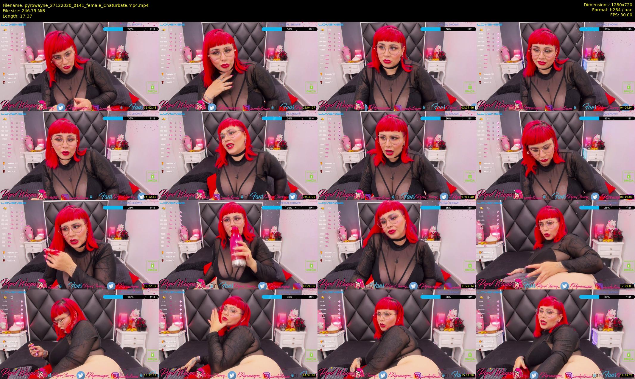 pyrowayne — 18 minute Chaturbate female cam show recording, 720p, Dec 27, 2020