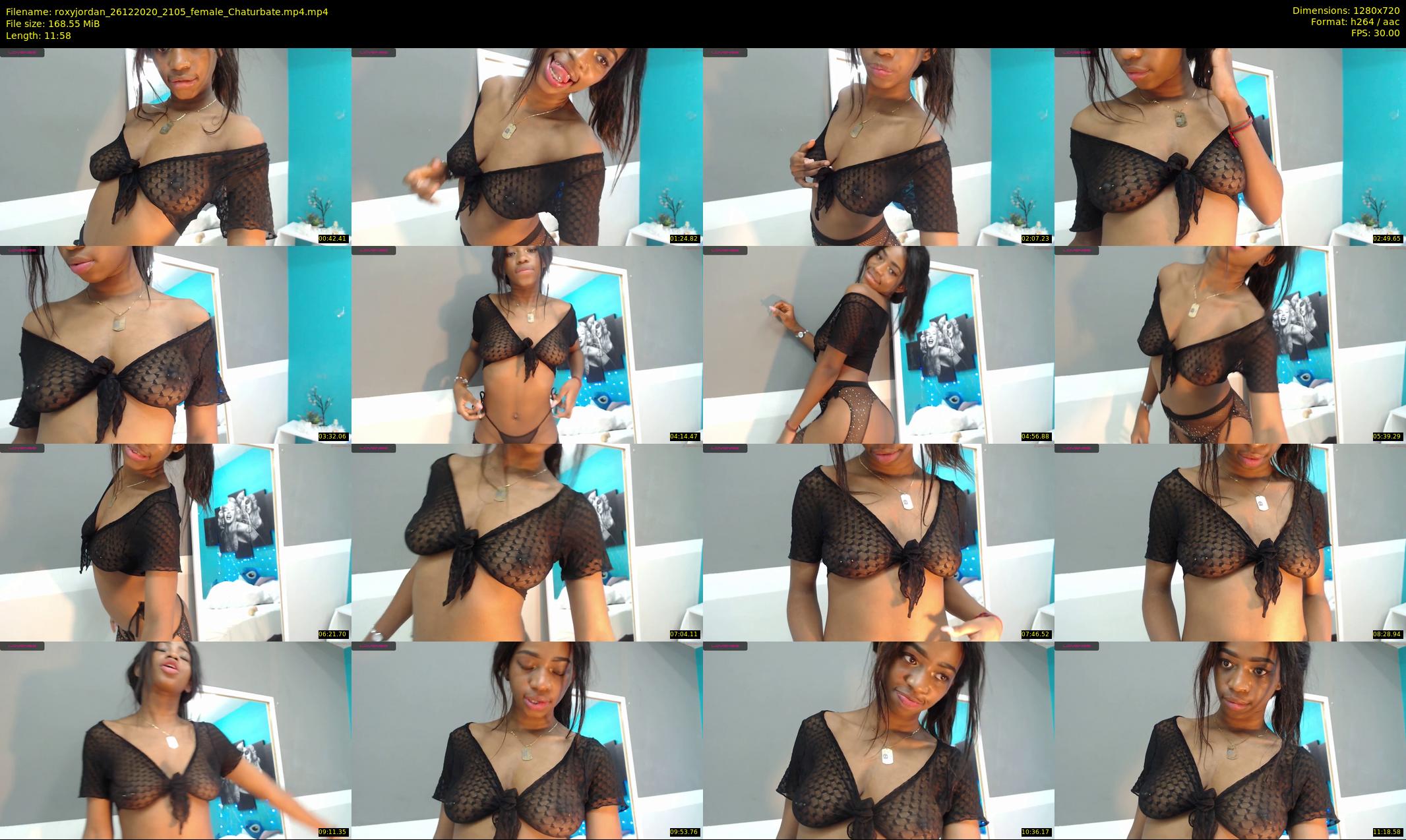 roxyjordan — 12 minute Chaturbate female cam show recording, 720p, Dec 26, 2020