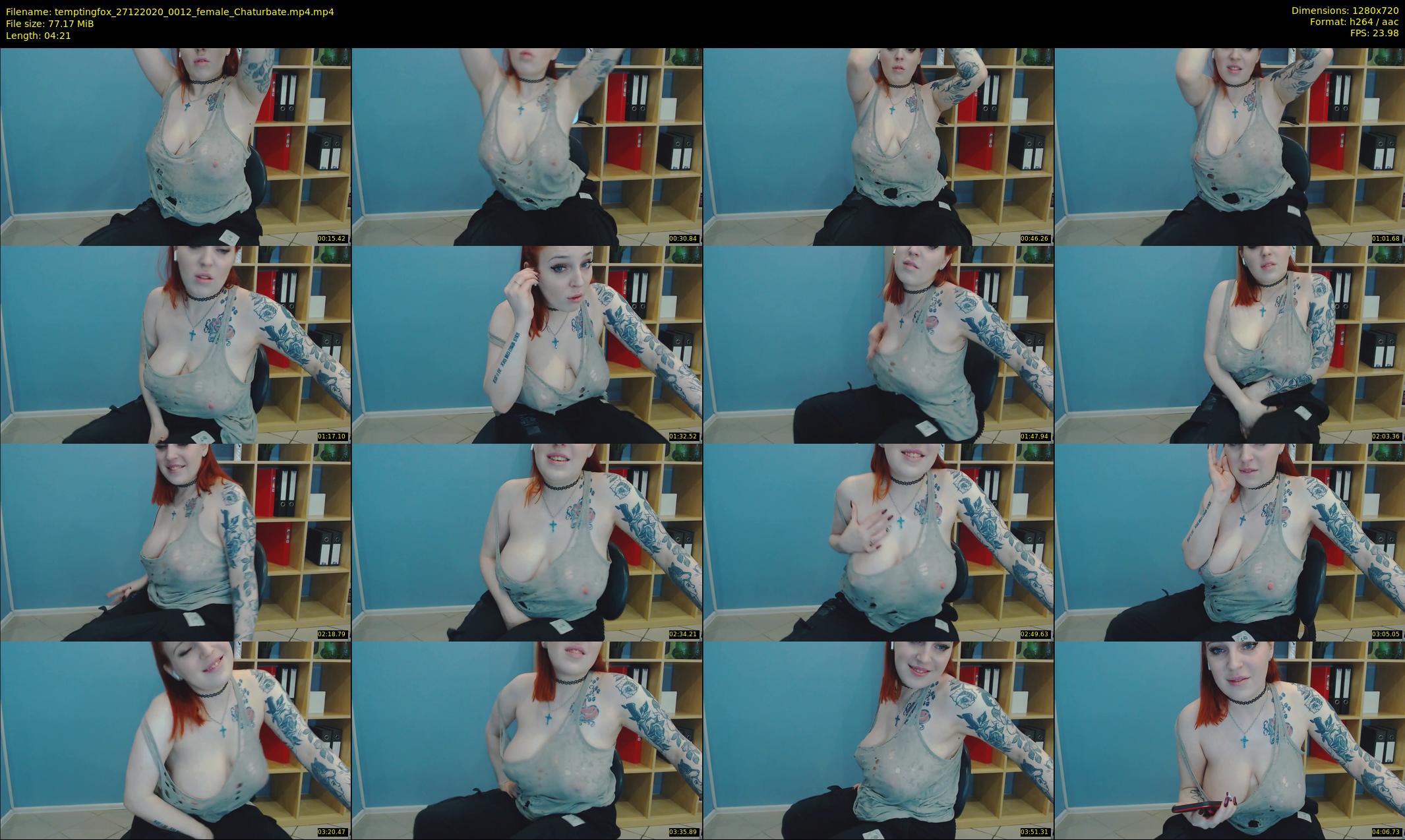 temptingfox — 5 minute Chaturbate female cam show recording, 720p, Dec 27, 2020