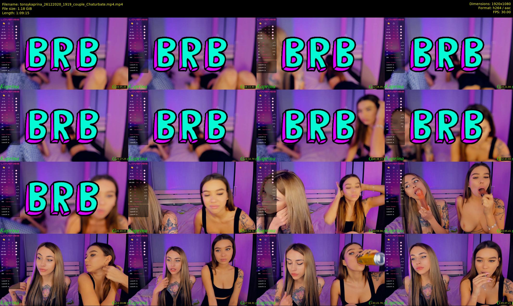 tonsykaprina — 70 minute Chaturbate couple cam show recording, 1080p, Dec 26, 2020