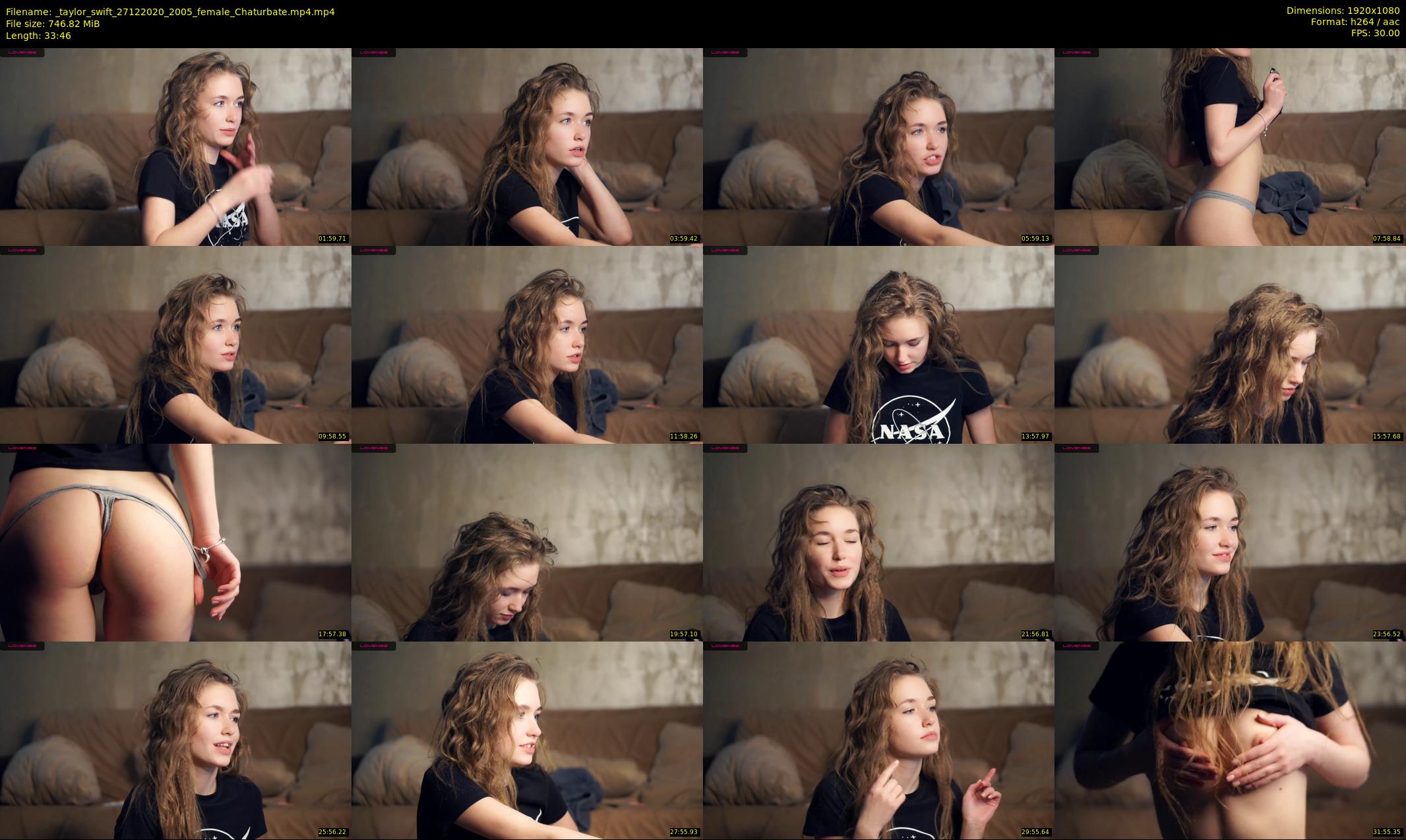 _taylor_swift — 34 minute Chaturbate female cam show recording, 1080p, Dec 27, 2020