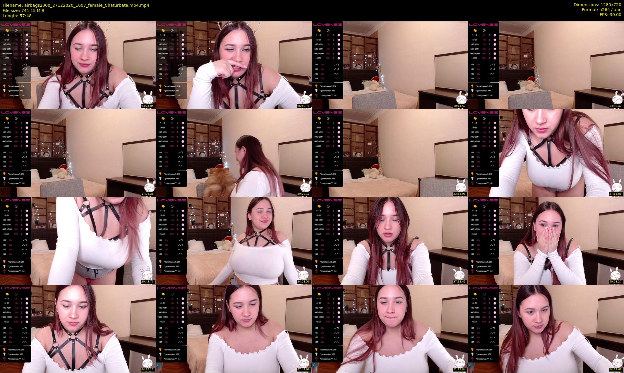 airbags2000 — 58 minute Chaturbate female cam show recording, 720p, Dec 27, 2020