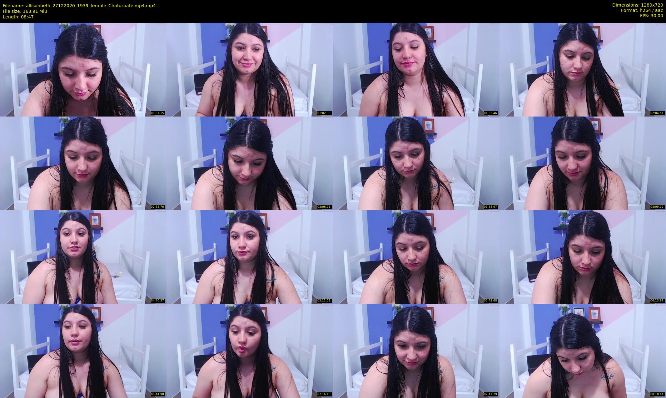 allisonbeth — 9 minute Chaturbate female cam show recording, 720p, Dec 27, 2020
