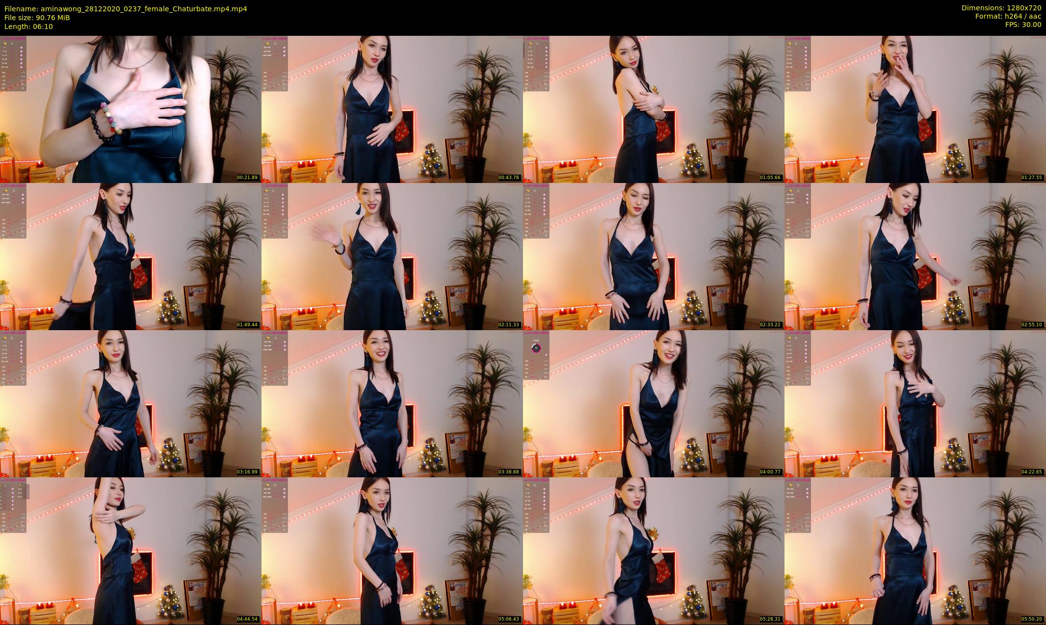 aminawong — 7 minute Chaturbate female cam show recording, 720p, Dec 28, 2020