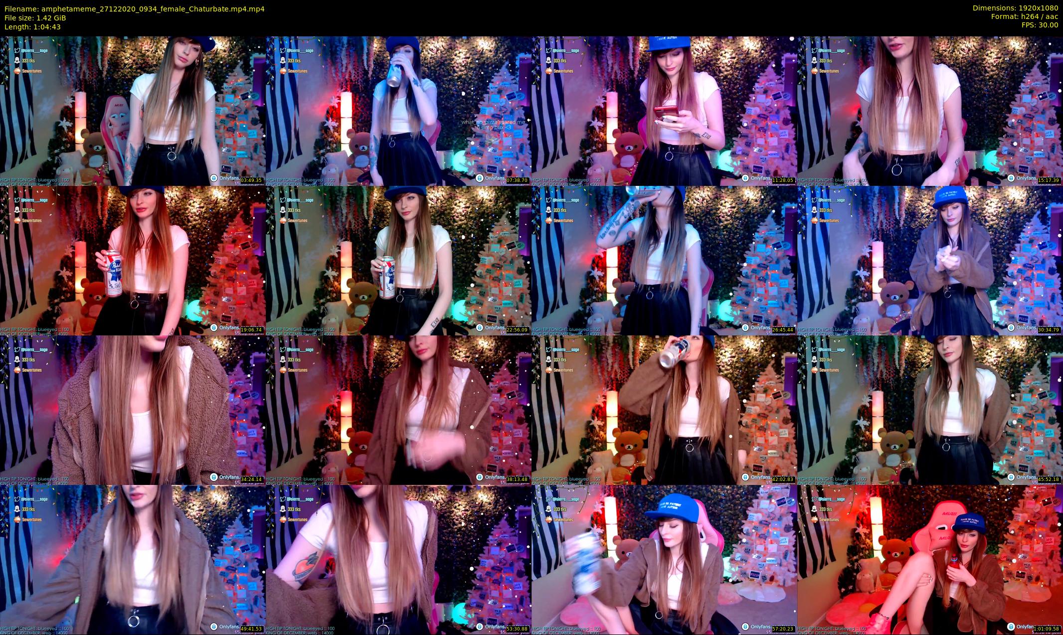 amphetameme — 65 minute Chaturbate female cam show recording, 1080p, Dec 27, 2020