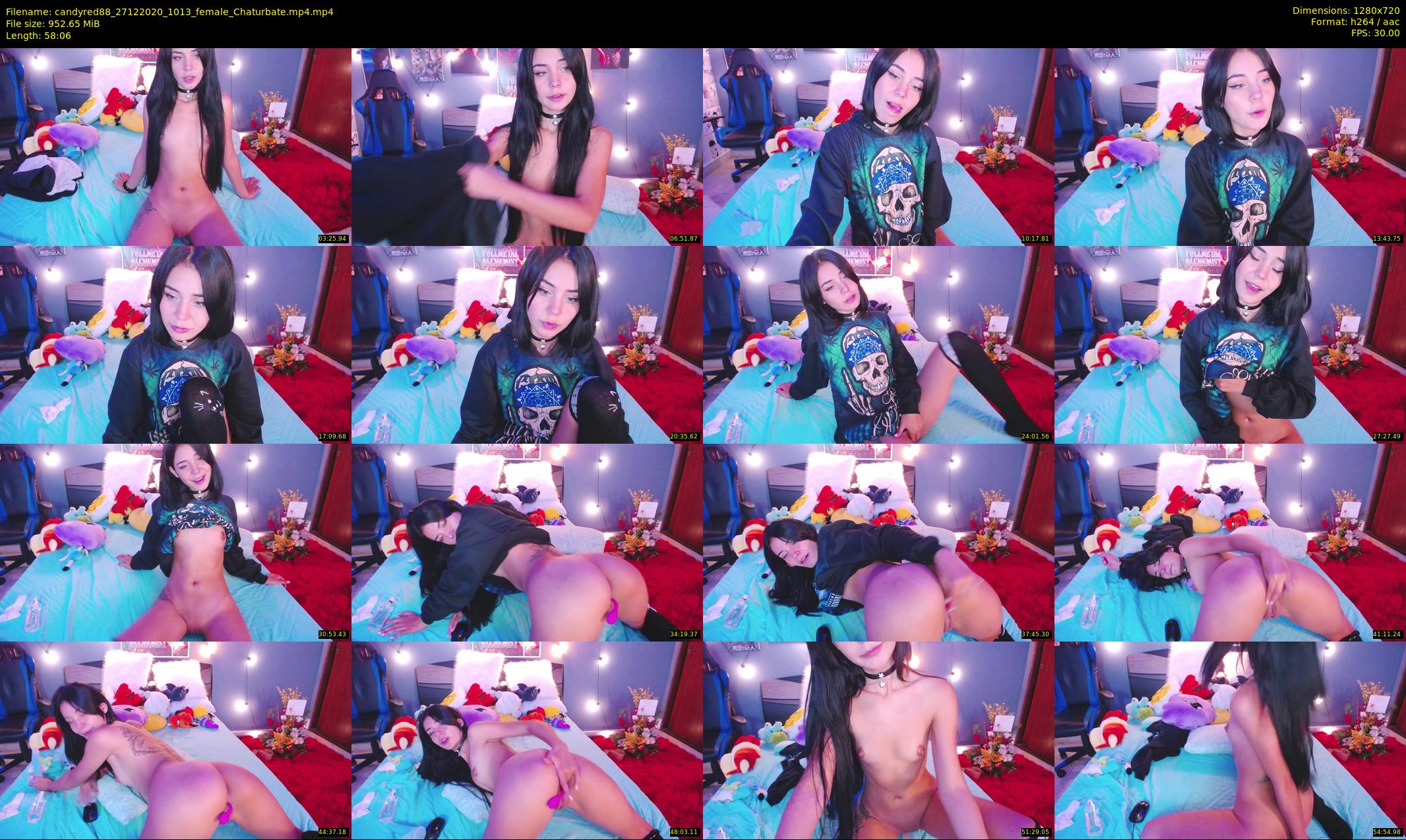 candyred88 — 59 minute Chaturbate female cam show recording, 720p, Dec 27, 2020