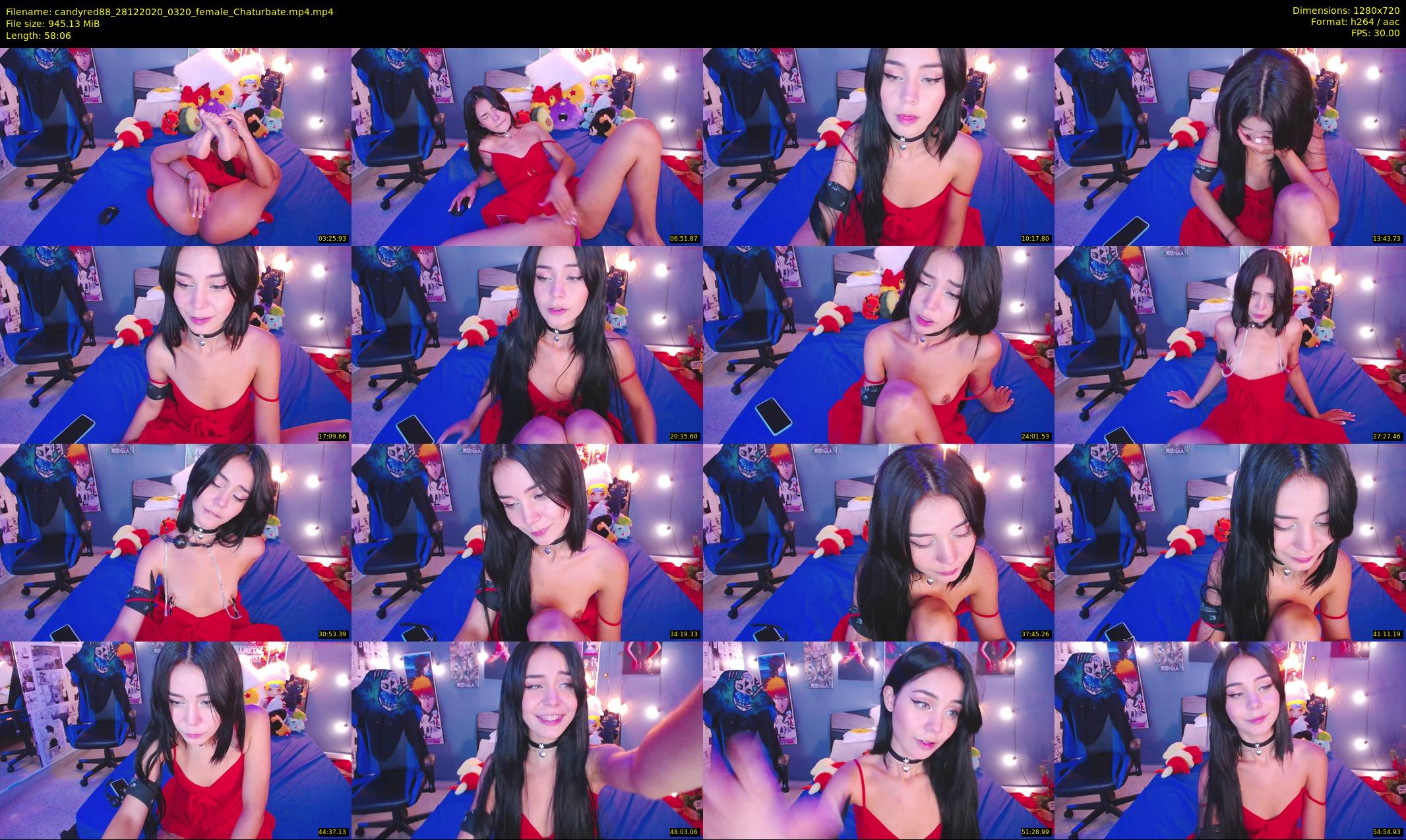 candyred88 — 59 minute Chaturbate female cam show recording, 720p, Dec 28, 2020