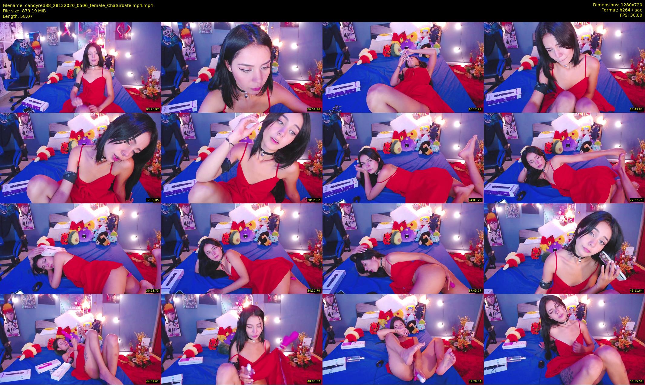 candyred88 — 59 minute Chaturbate female cam show recording, 720p, Dec 28, 2020