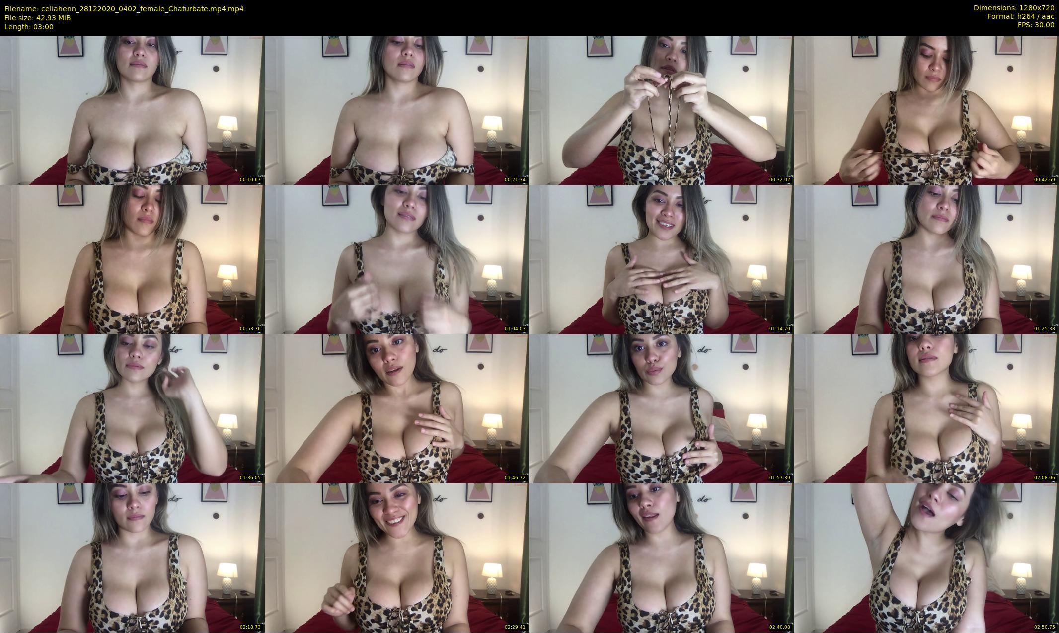 celiahenn — 3 minute Chaturbate female cam show recording, 720p, Dec 28, 2020