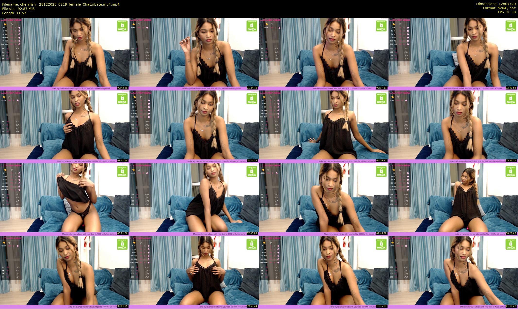 cherrrish_ — 12 minute Chaturbate female cam show recording, 720p, Dec 28, 2020