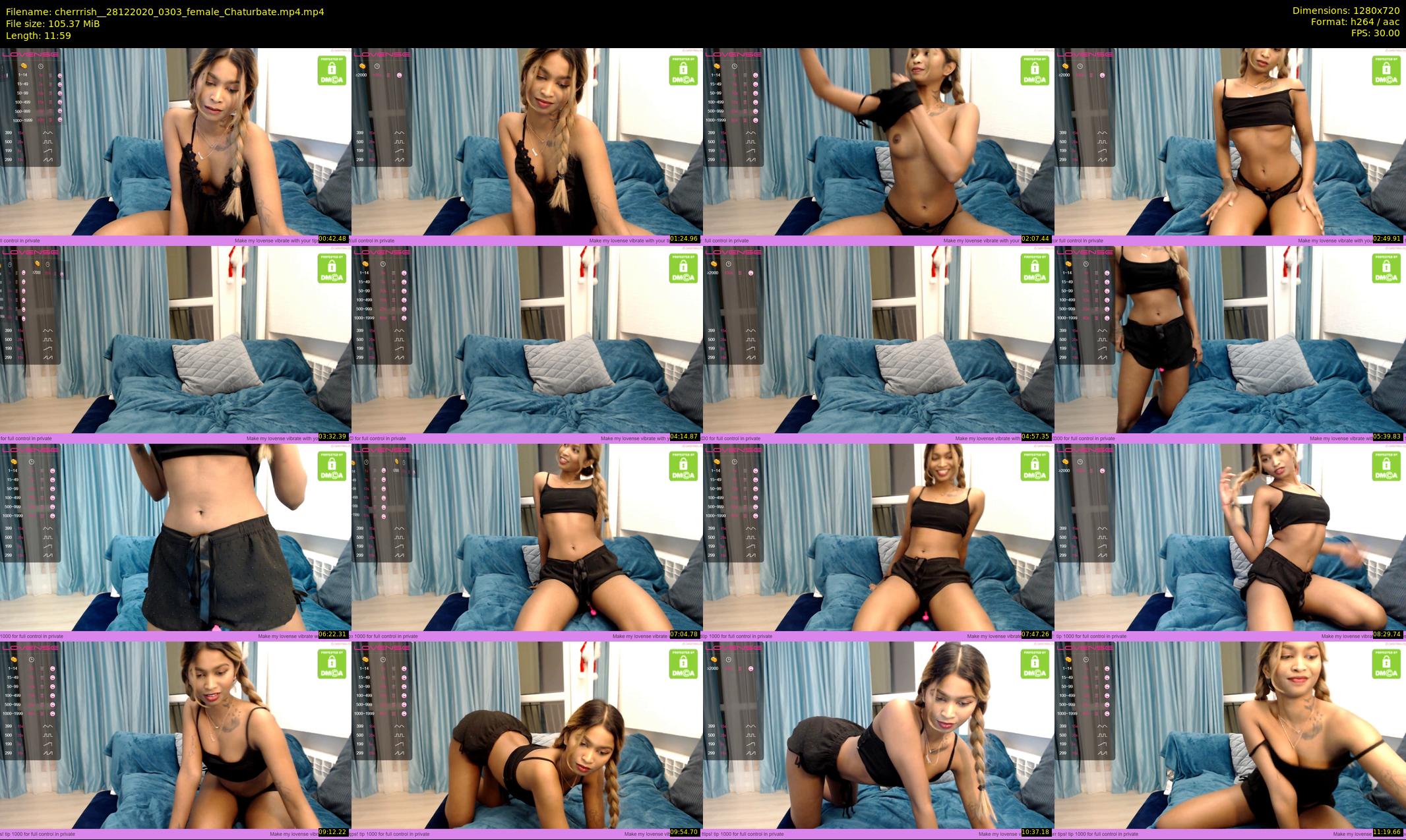 cherrrish_ — 12 minute Chaturbate female cam show recording, 720p, Dec 28, 2020