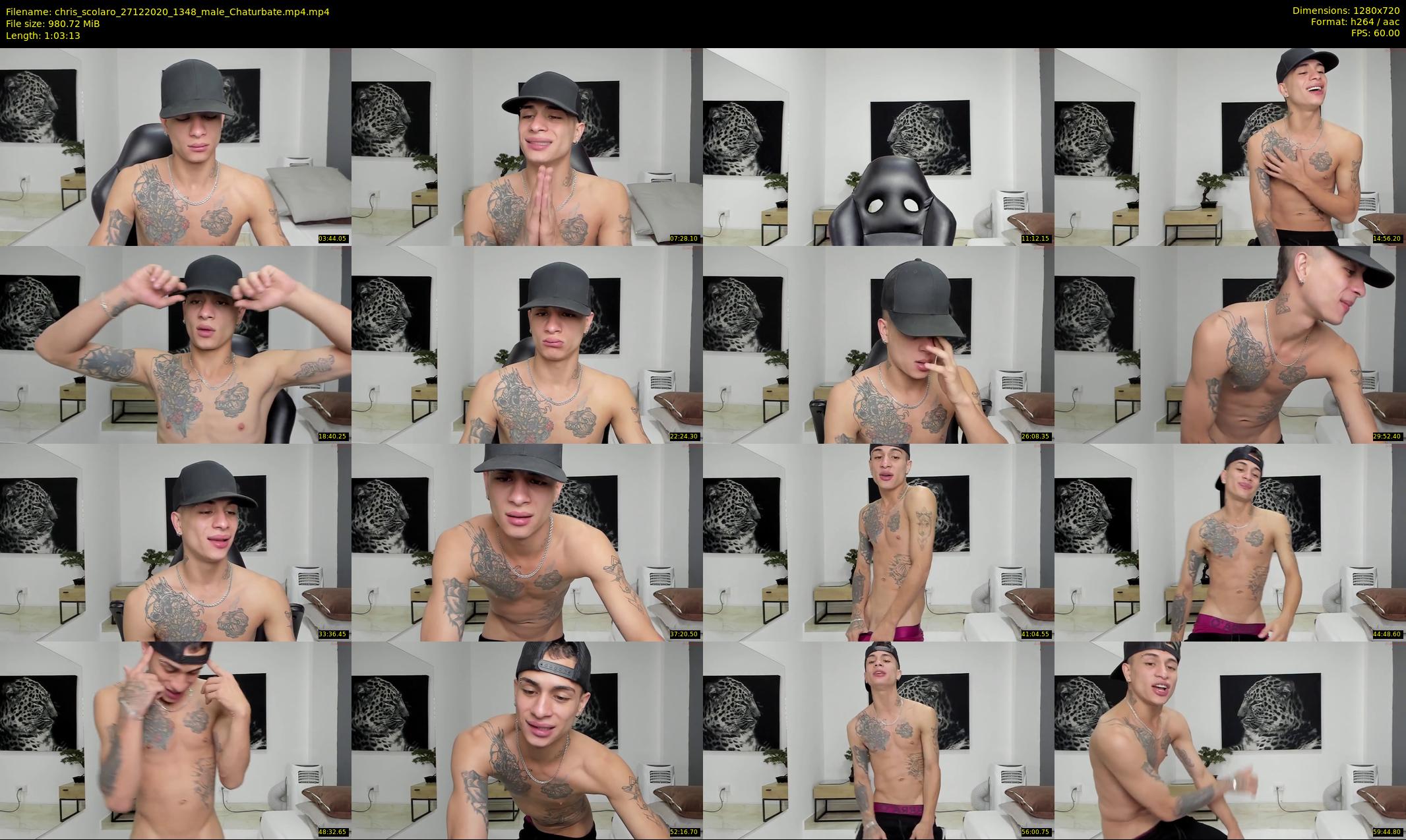 chris_scolaro — 64 minute Chaturbate male cam show recording, 720p, Dec 27, 2020