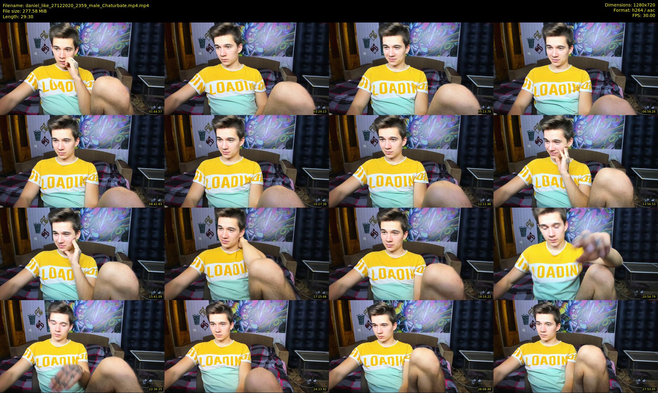 daniel_like — 30 minute Chaturbate male cam show recording, 720p, Dec 27, 2020