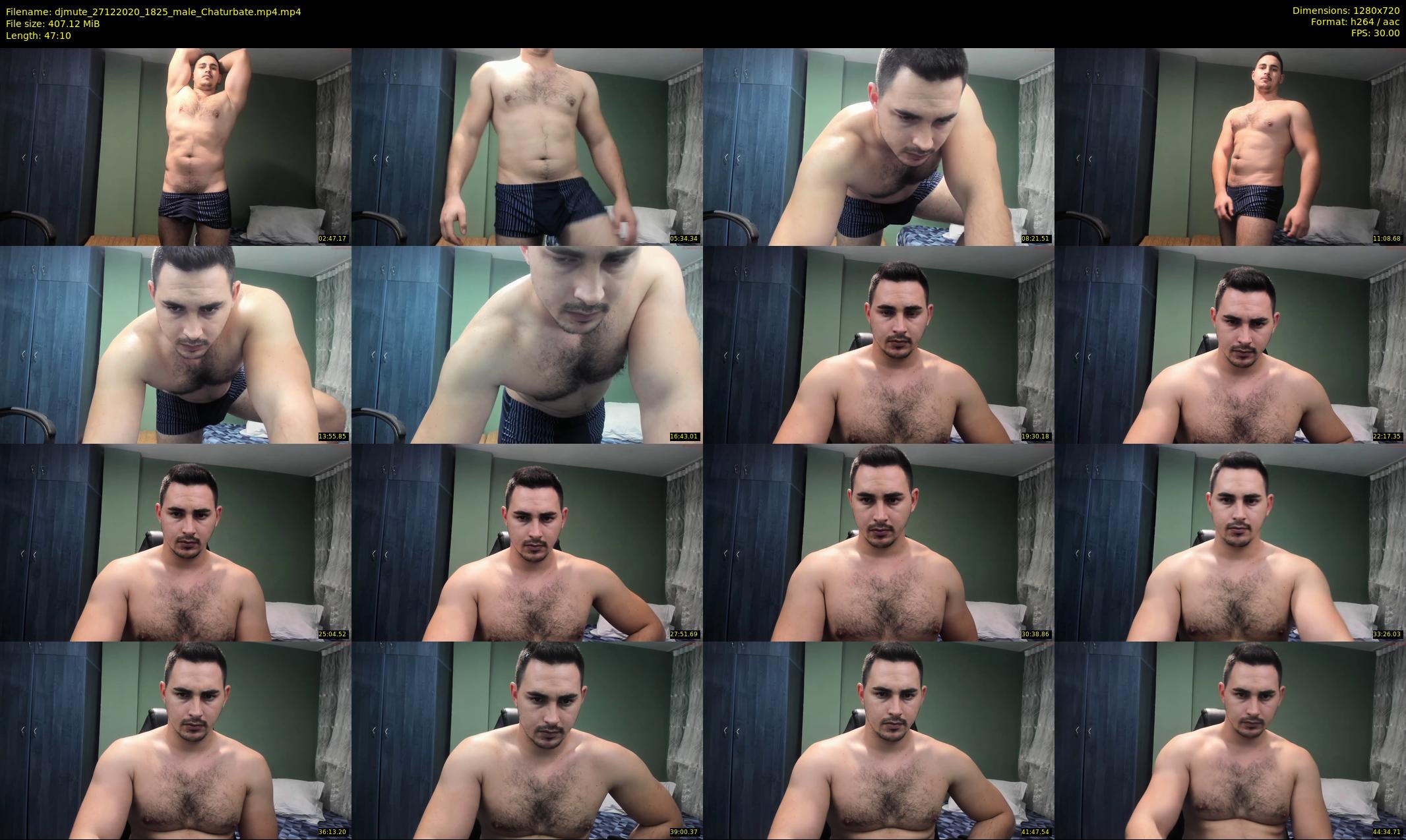 djmute — 48 minute Chaturbate male cam show recording, 720p, Dec 27, 2020