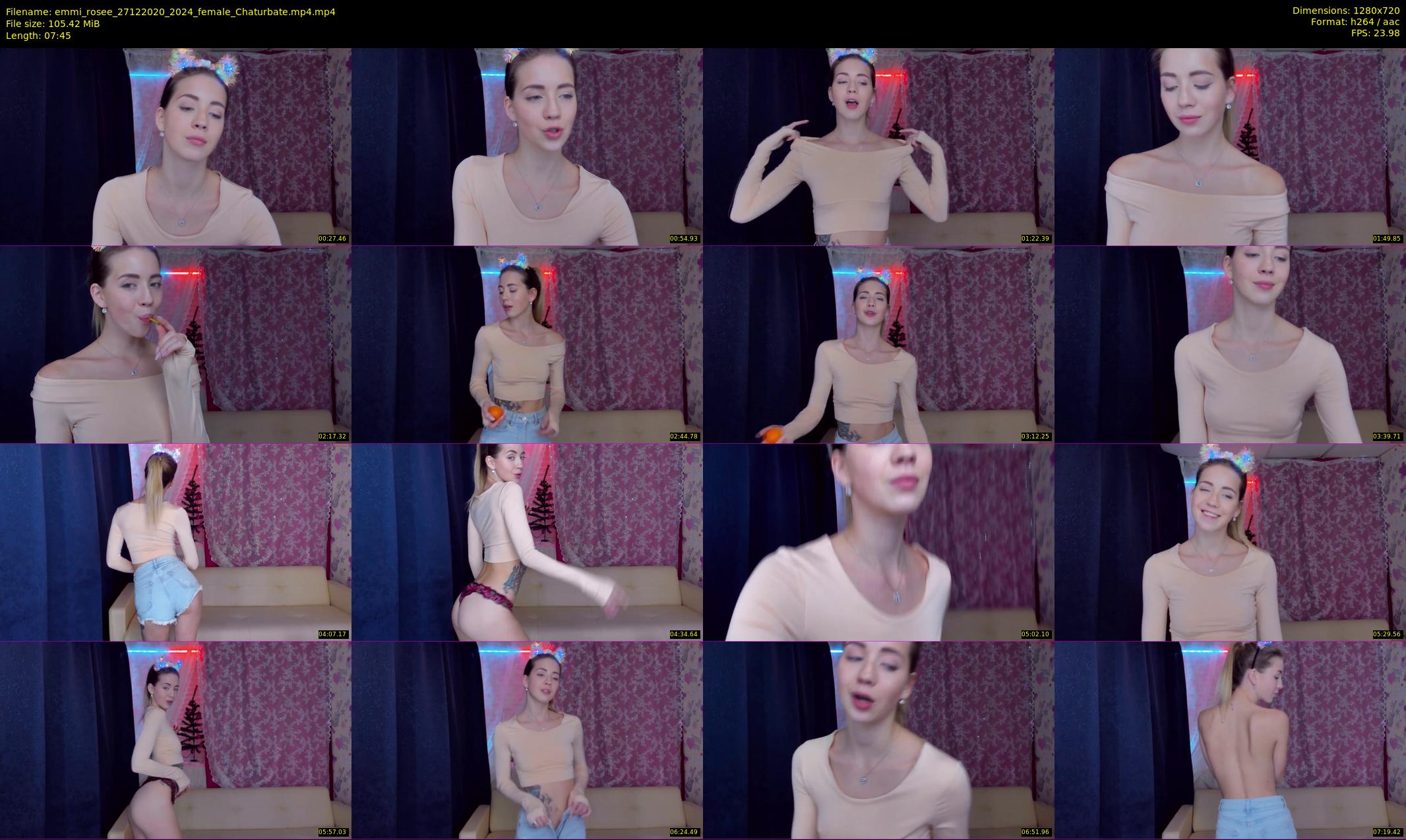 emmi_rosee — 8 minute Chaturbate female cam show recording, 720p, Dec 27, 2020