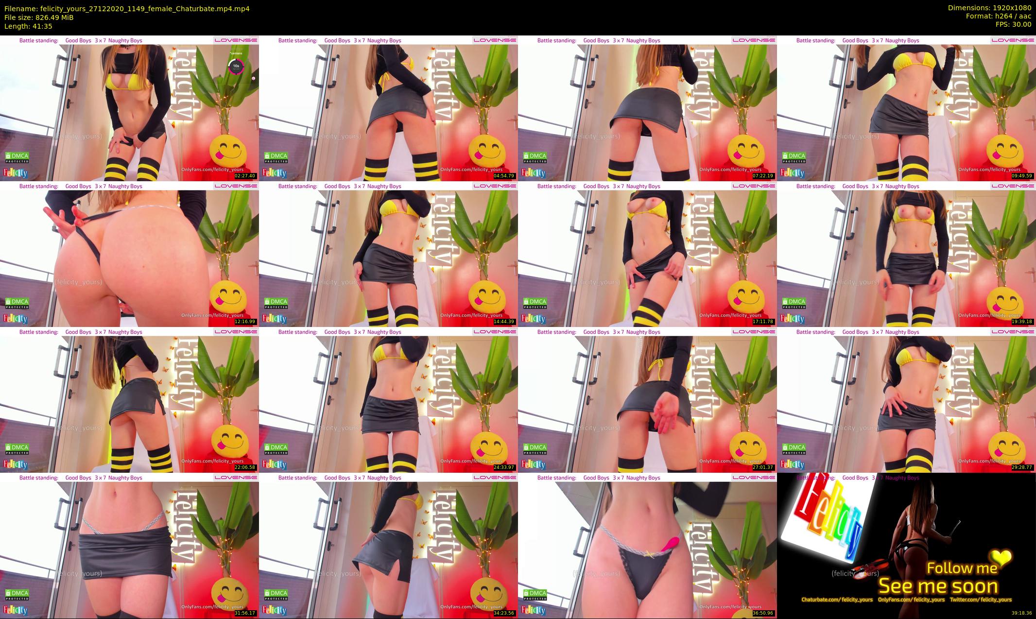 felicity_yours — 42 minute Chaturbate female cam show recording, 1080p, Dec 27, 2020