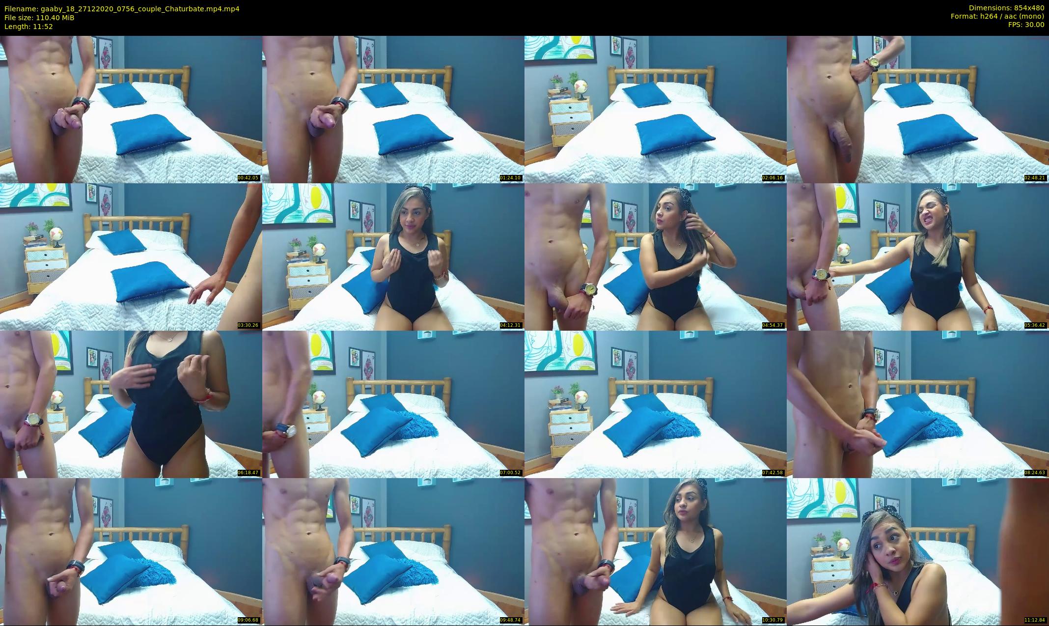 gaaby_18 — 12 minute Chaturbate couple cam show recording, 480p, Dec 27, 2020