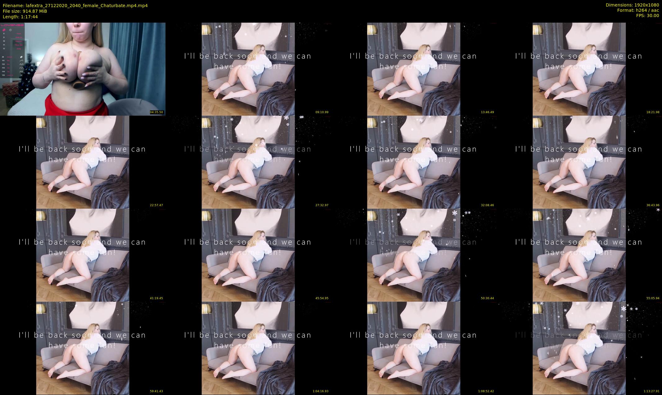 lafextra — 78 minute Chaturbate female cam show recording, 1080p, Dec 27, 2020