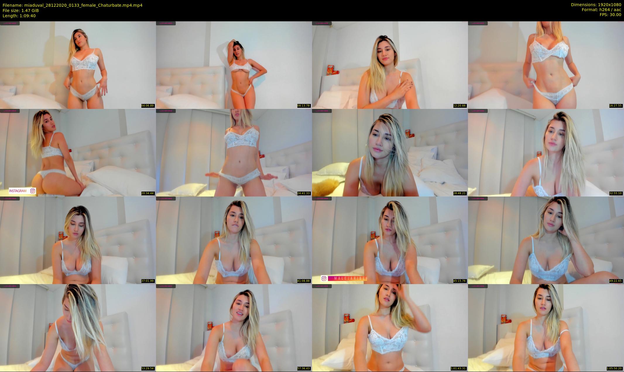 miaduval — 70 minute Chaturbate female cam show recording, 1080p, Dec 28, 2020