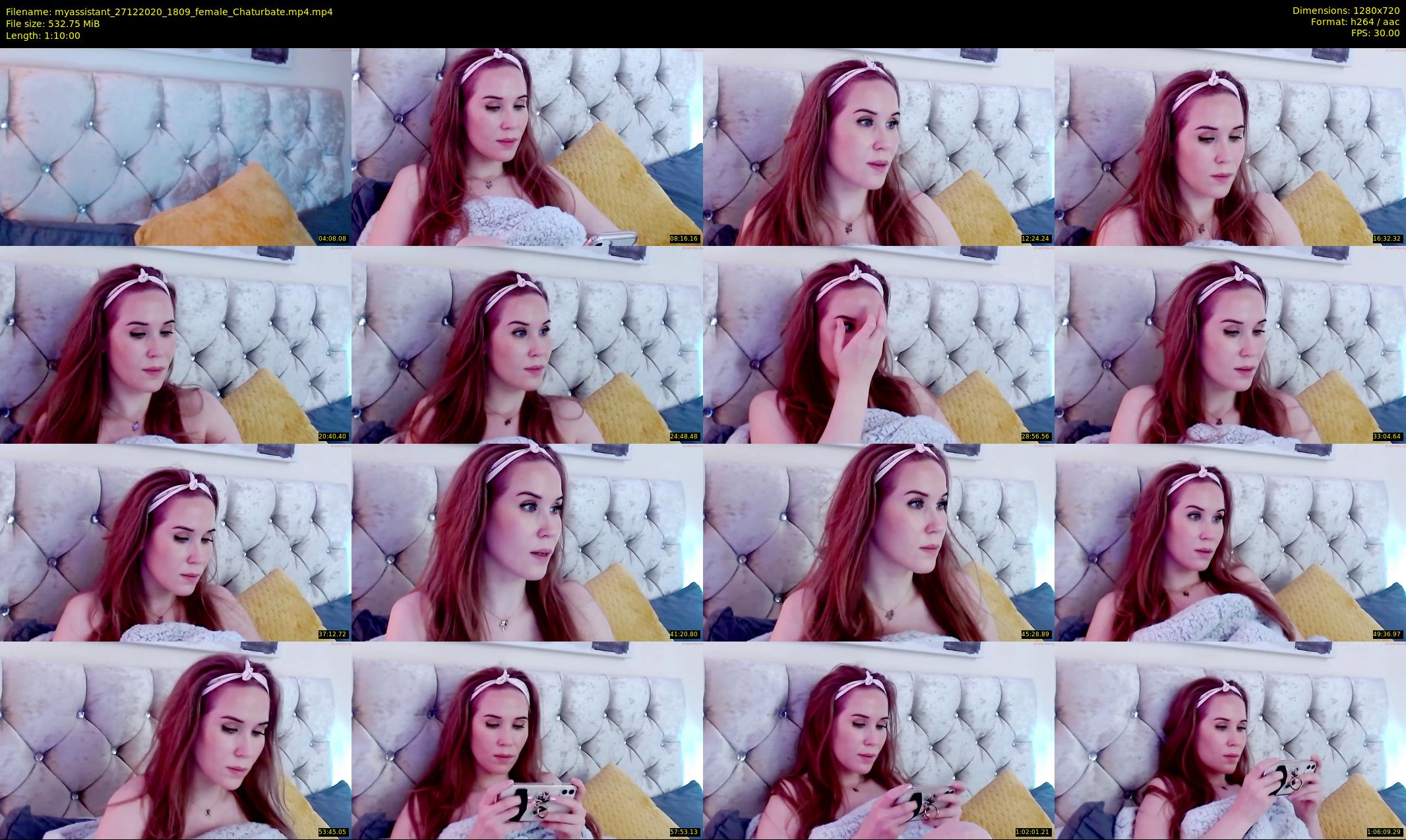 myassistant — 70 minute Chaturbate female cam show recording, 720p, Dec 27, 2020
