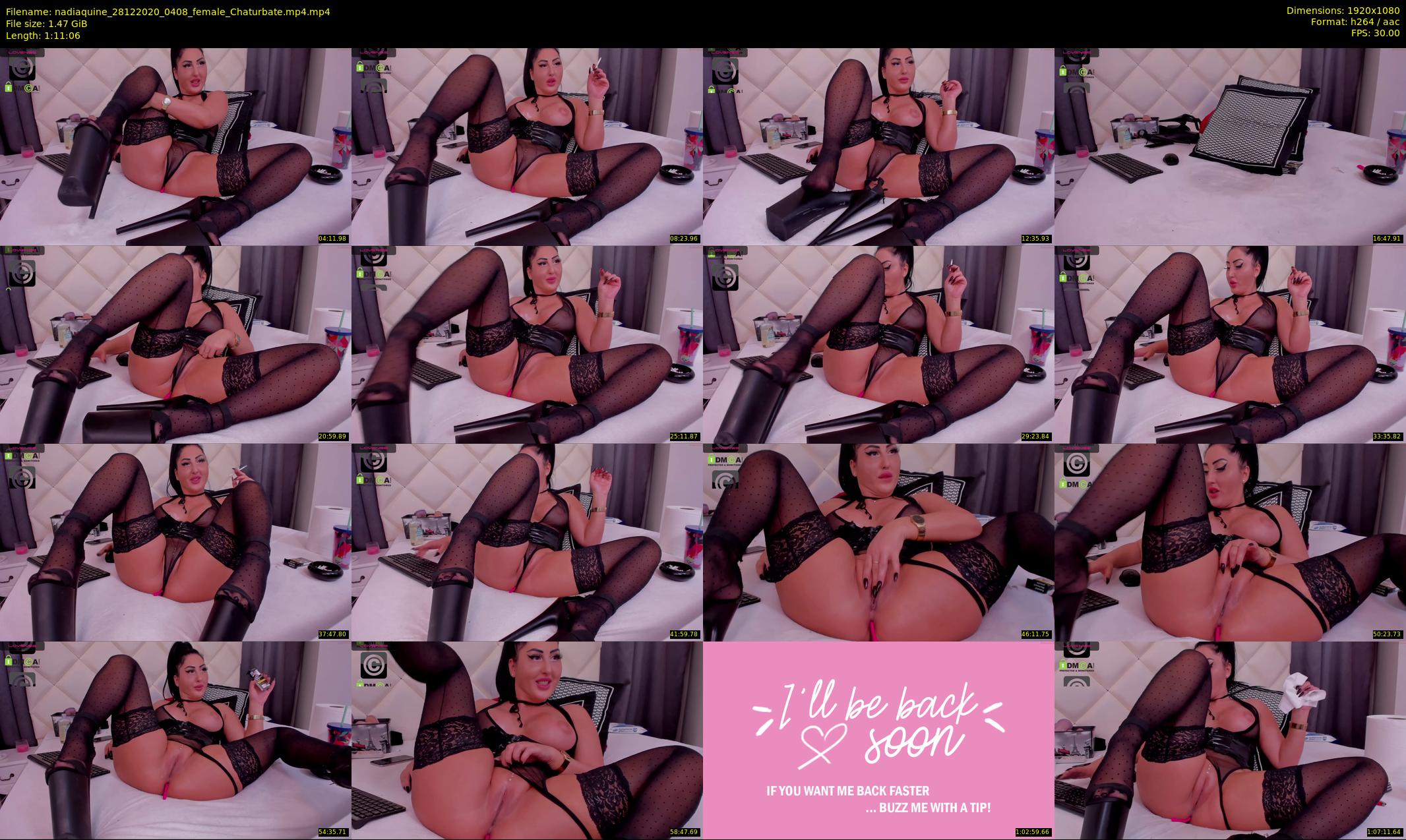 nadiaquine — 72 minute Chaturbate female cam show recording, 1080p, Dec 28, 2020