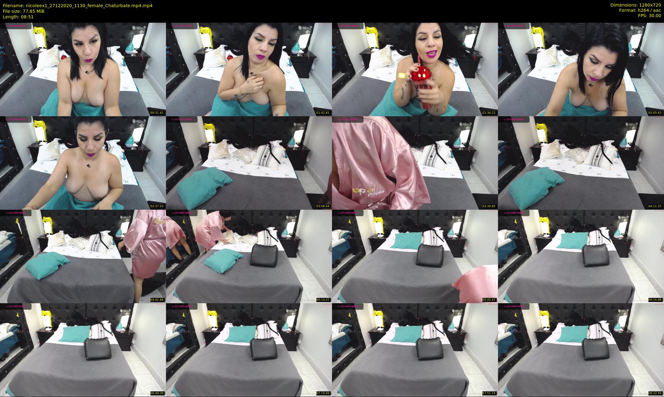 nicoleex1 — 9 minute Chaturbate female cam show recording, 720p, Dec 27, 2020