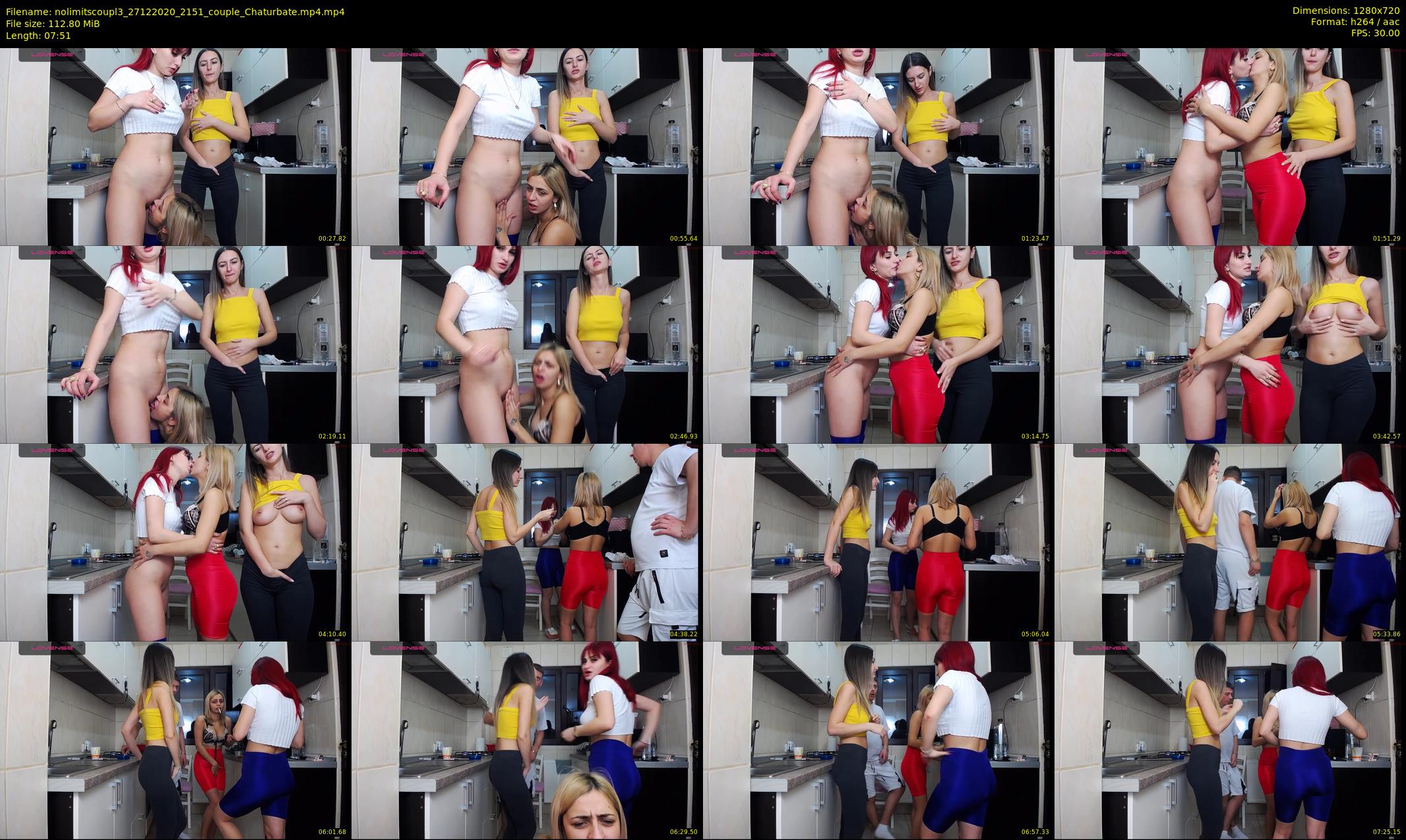 nolimitscoupl3 — 8 minute Chaturbate couple cam show recording, 720p, Dec 27, 2020