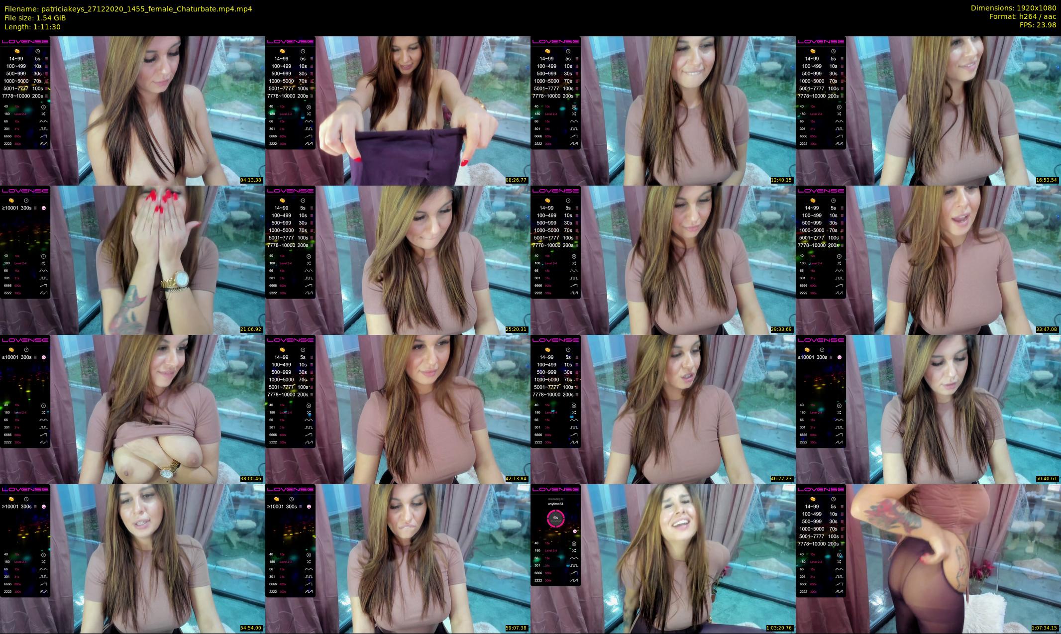 patriciakeys — 72 minute Chaturbate female cam show recording, 1080p, Dec 27, 2020