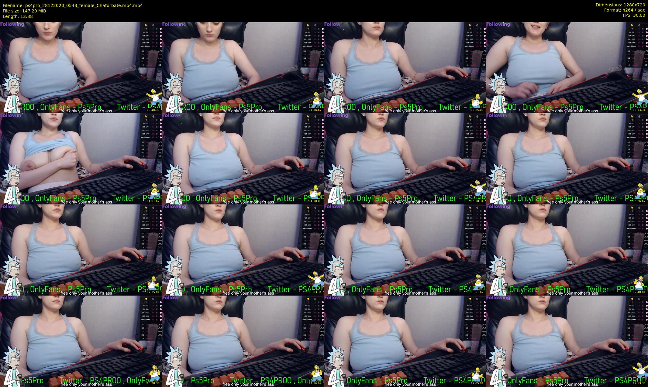 ps4pro — 14 minute Chaturbate female cam show recording, 720p, Dec 28, 2020