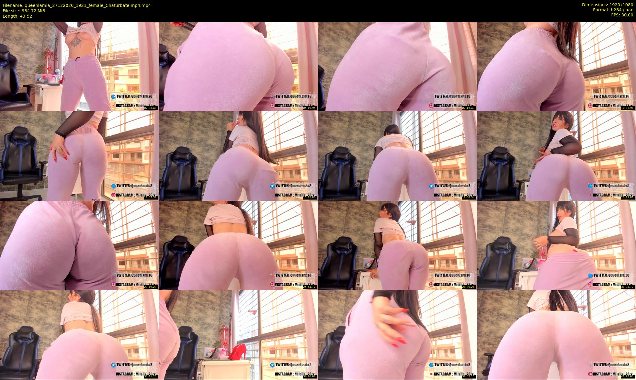 queenlamia — 44 minute Chaturbate female cam show recording, 1080p, Dec 27, 2020