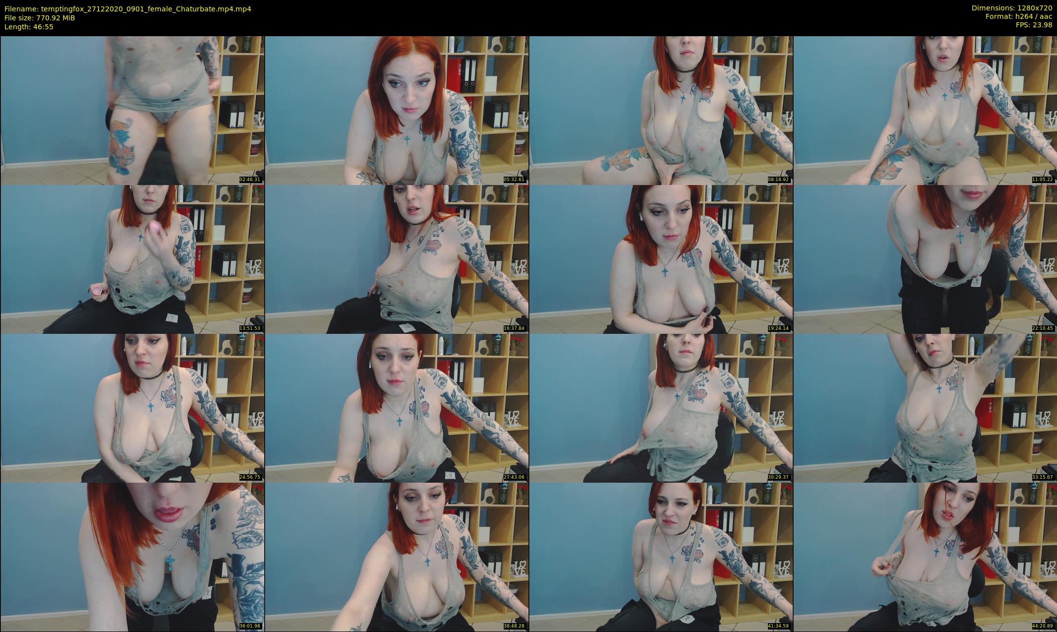 temptingfox — 47 minute Chaturbate female cam show recording, 720p, Dec 27, 2020