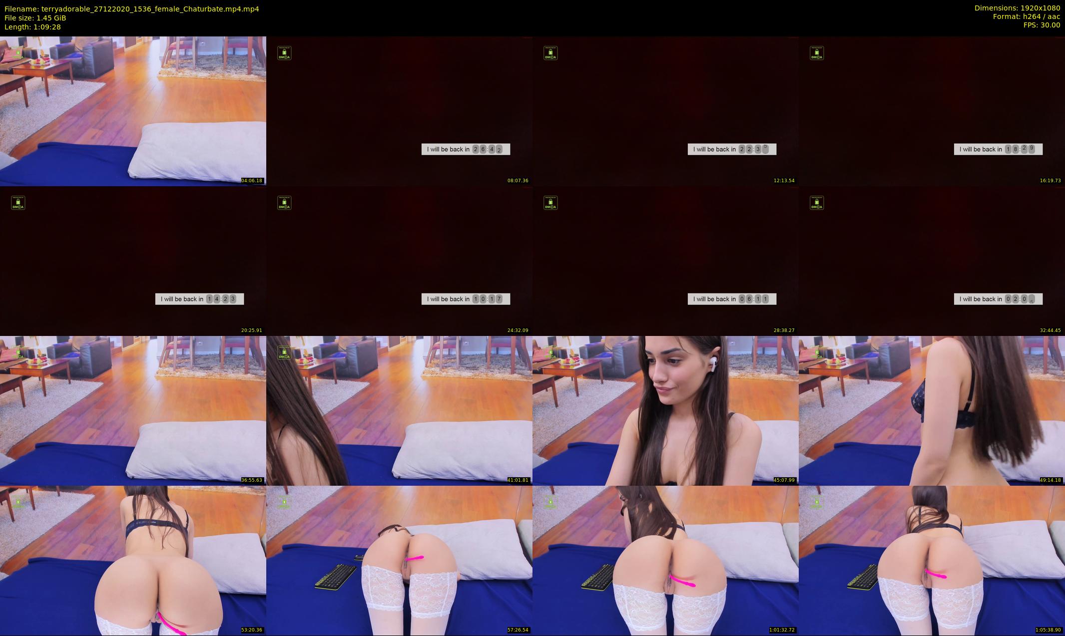 terryadorable — 70 minute Chaturbate female cam show recording, 1080p, Dec 27, 2020