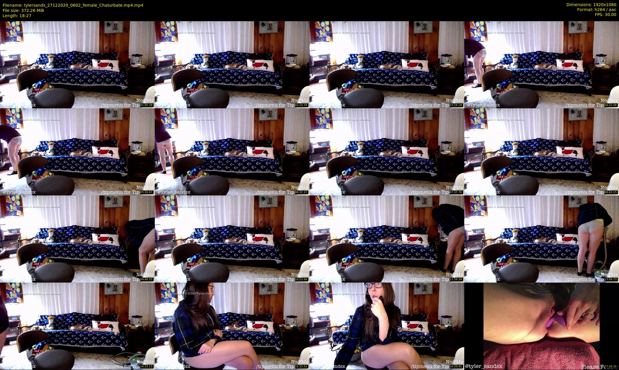 tylersands — 19 minute Chaturbate female cam show recording, 1080p, Dec 27, 2020