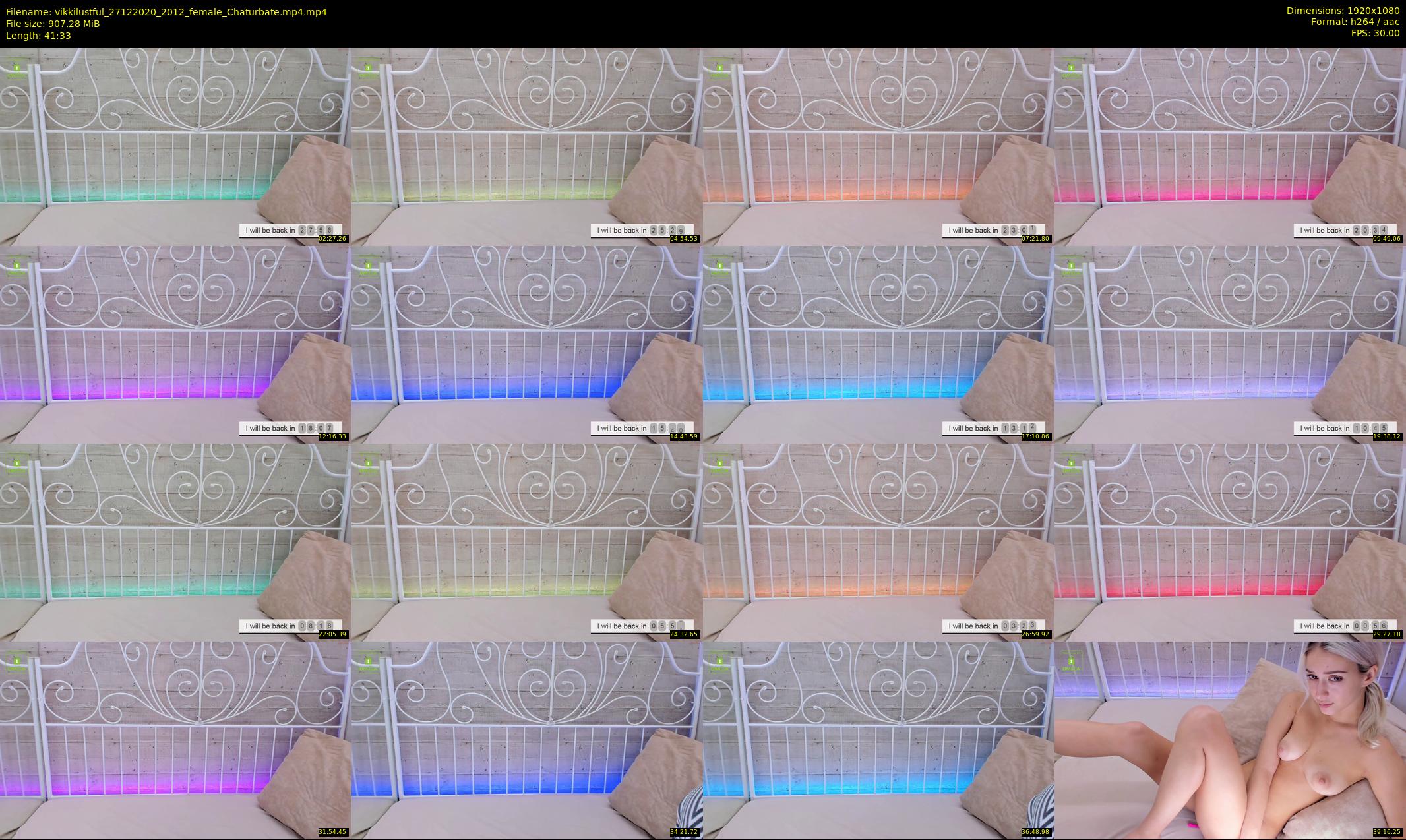vikkilustful — 42 minute Chaturbate female cam show recording, 1080p, Dec 27, 2020