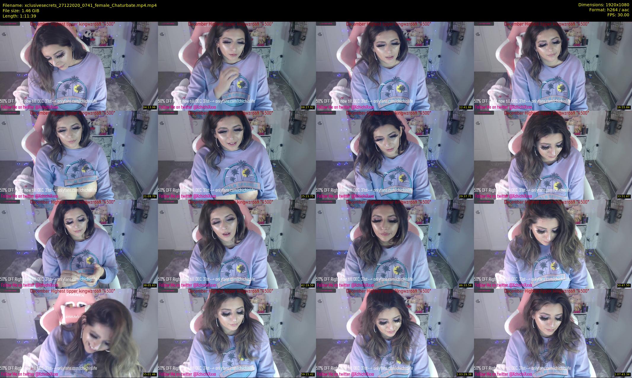 xclusivesecrets — 72 minute Chaturbate female cam show recording, 1080p, Dec 27, 2020