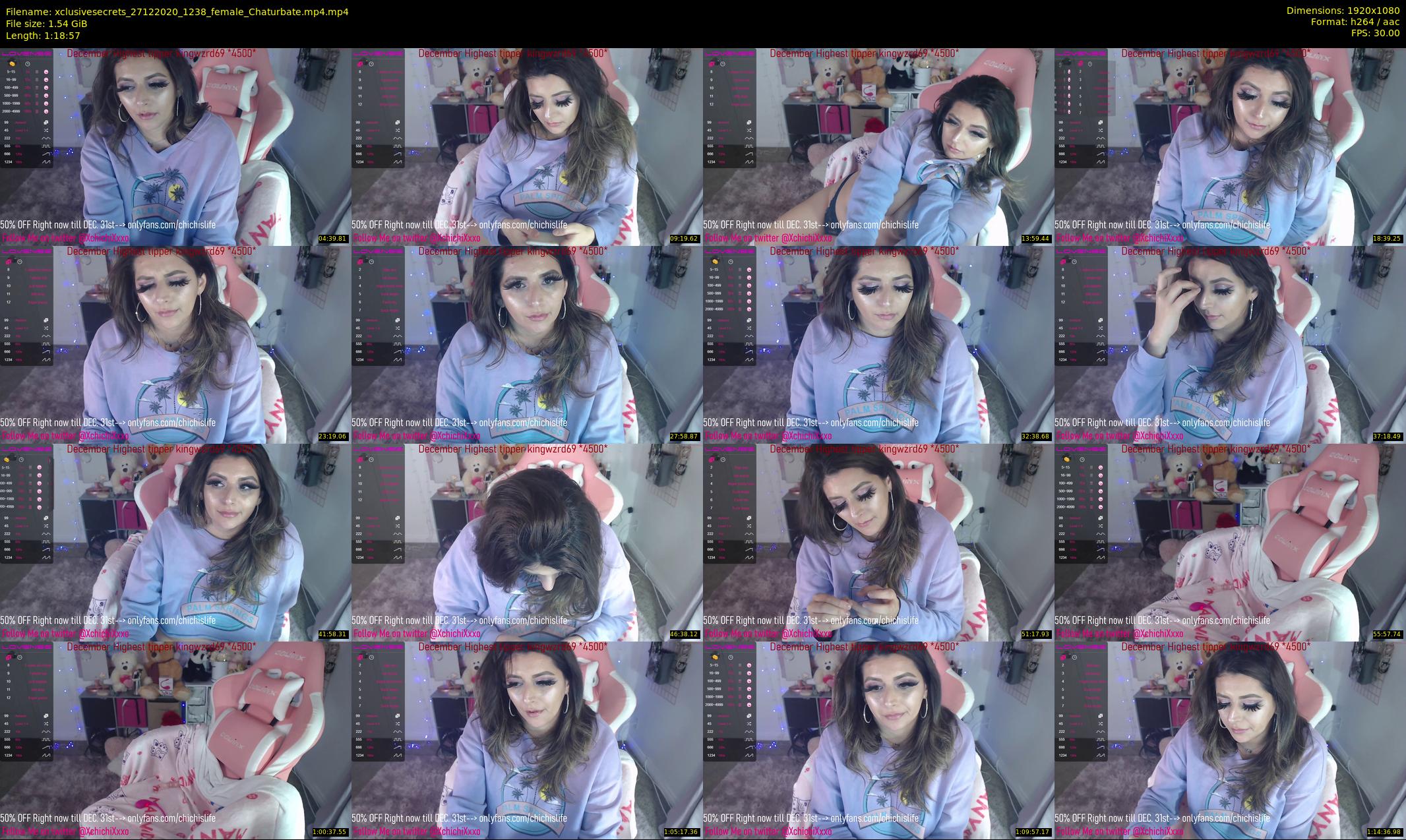 xclusivesecrets — 79 minute Chaturbate female cam show recording, 1080p, Dec 27, 2020
