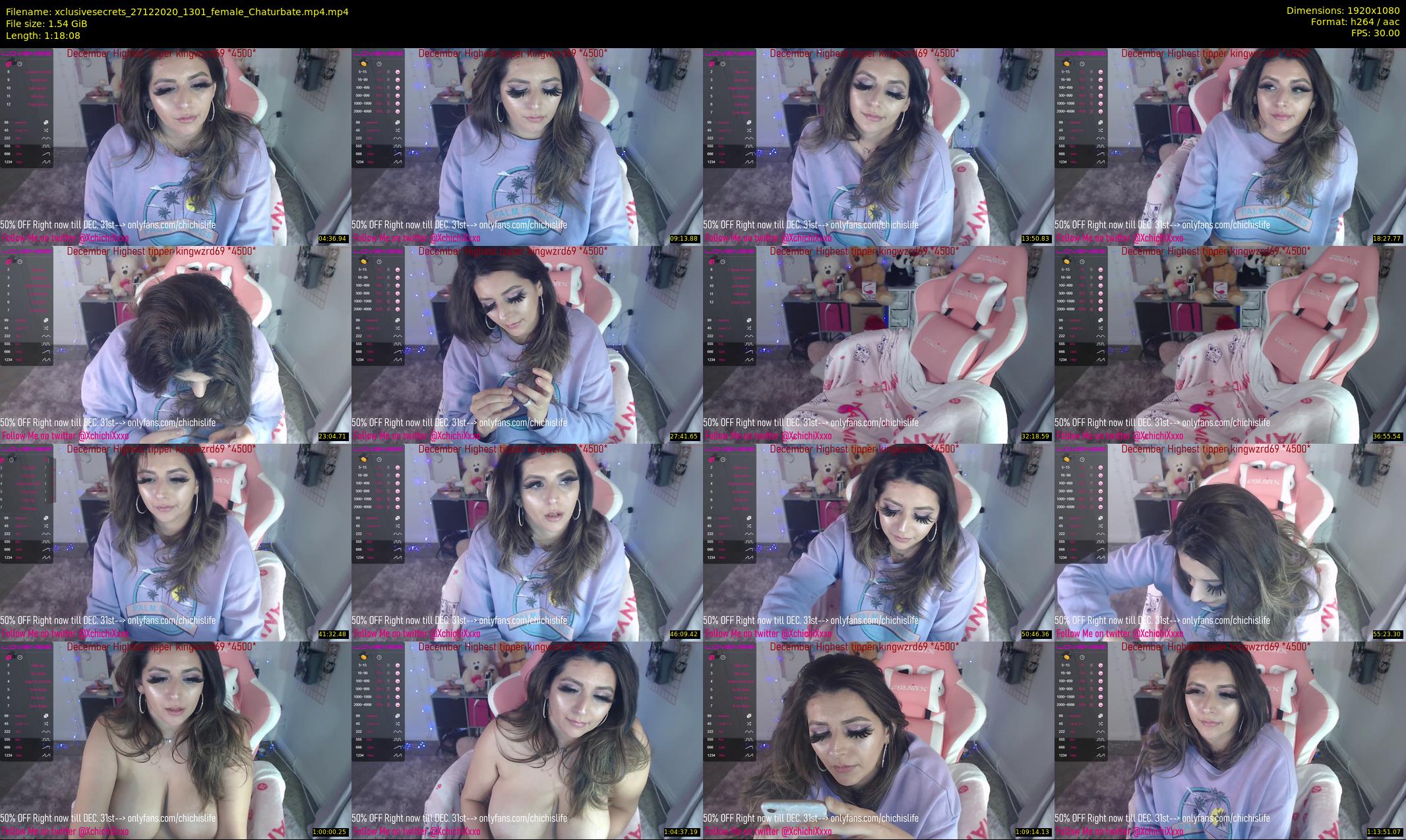 xclusivesecrets — 79 minute Chaturbate female cam show recording, 1080p, Dec 27, 2020