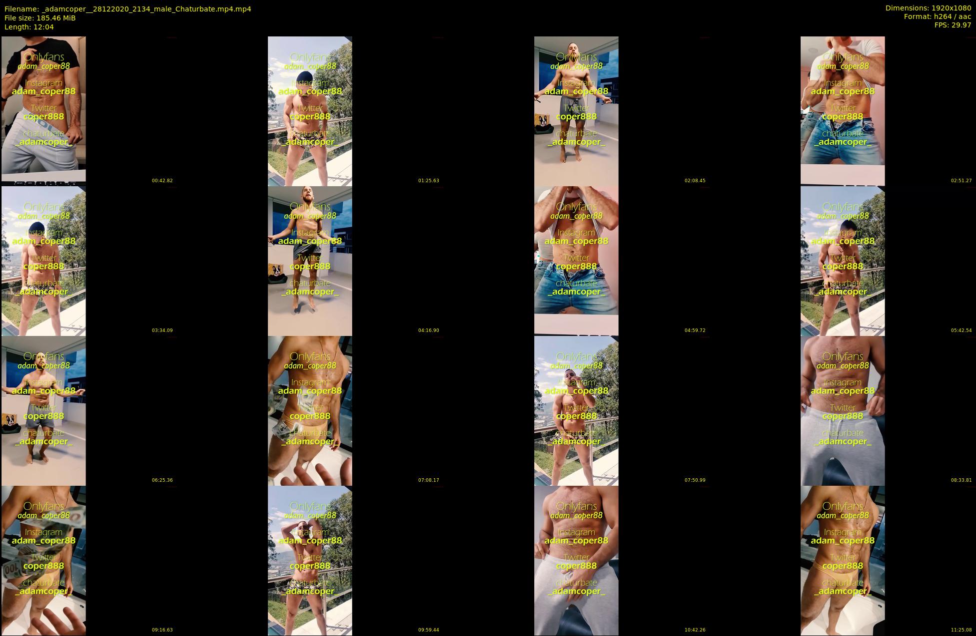 _adamcoper_ — 13 minute Chaturbate male cam show recording, 1080p, Dec 28, 2020