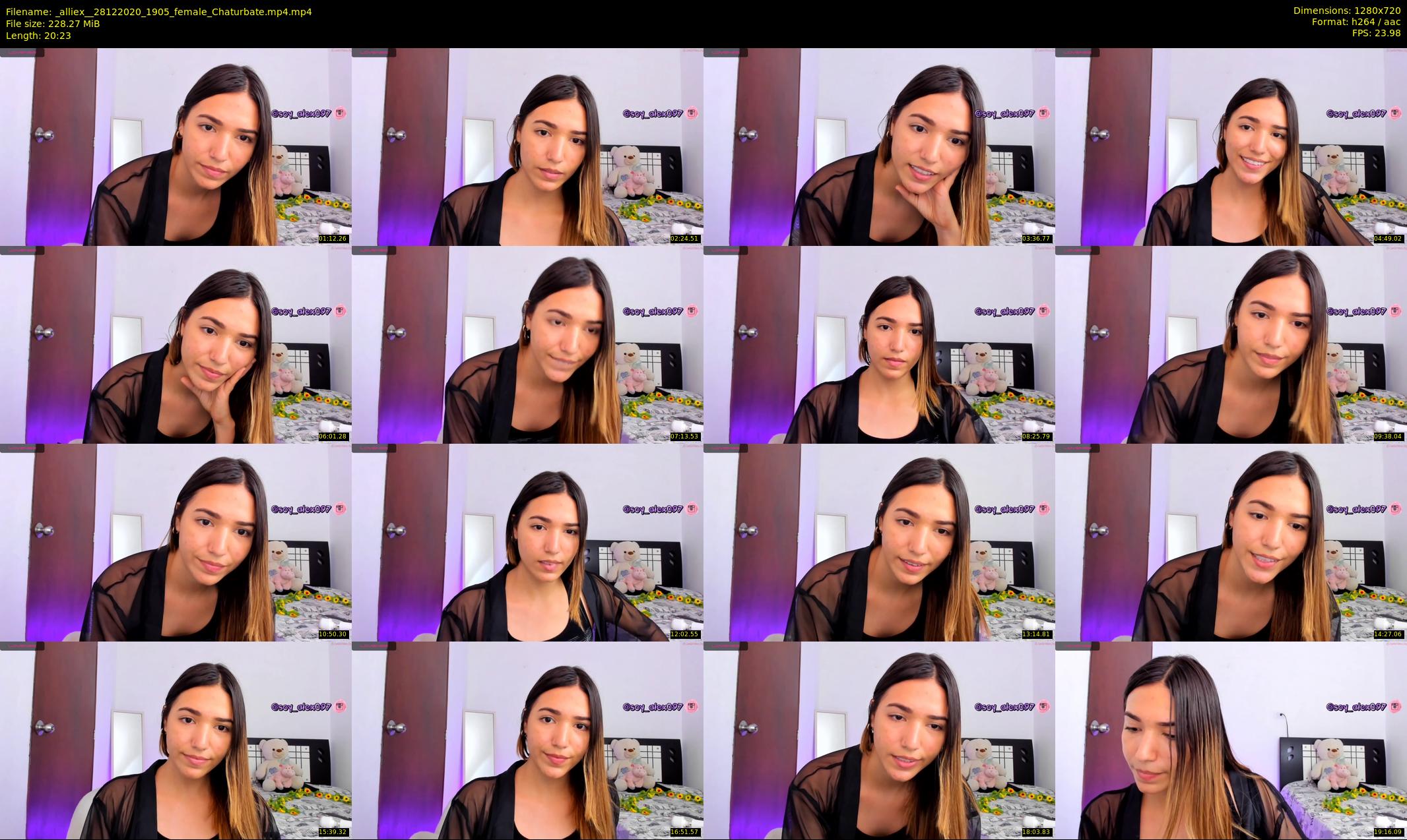 _alliex_ — 21 minute Chaturbate female cam show recording, 720p, Dec 28, 2020