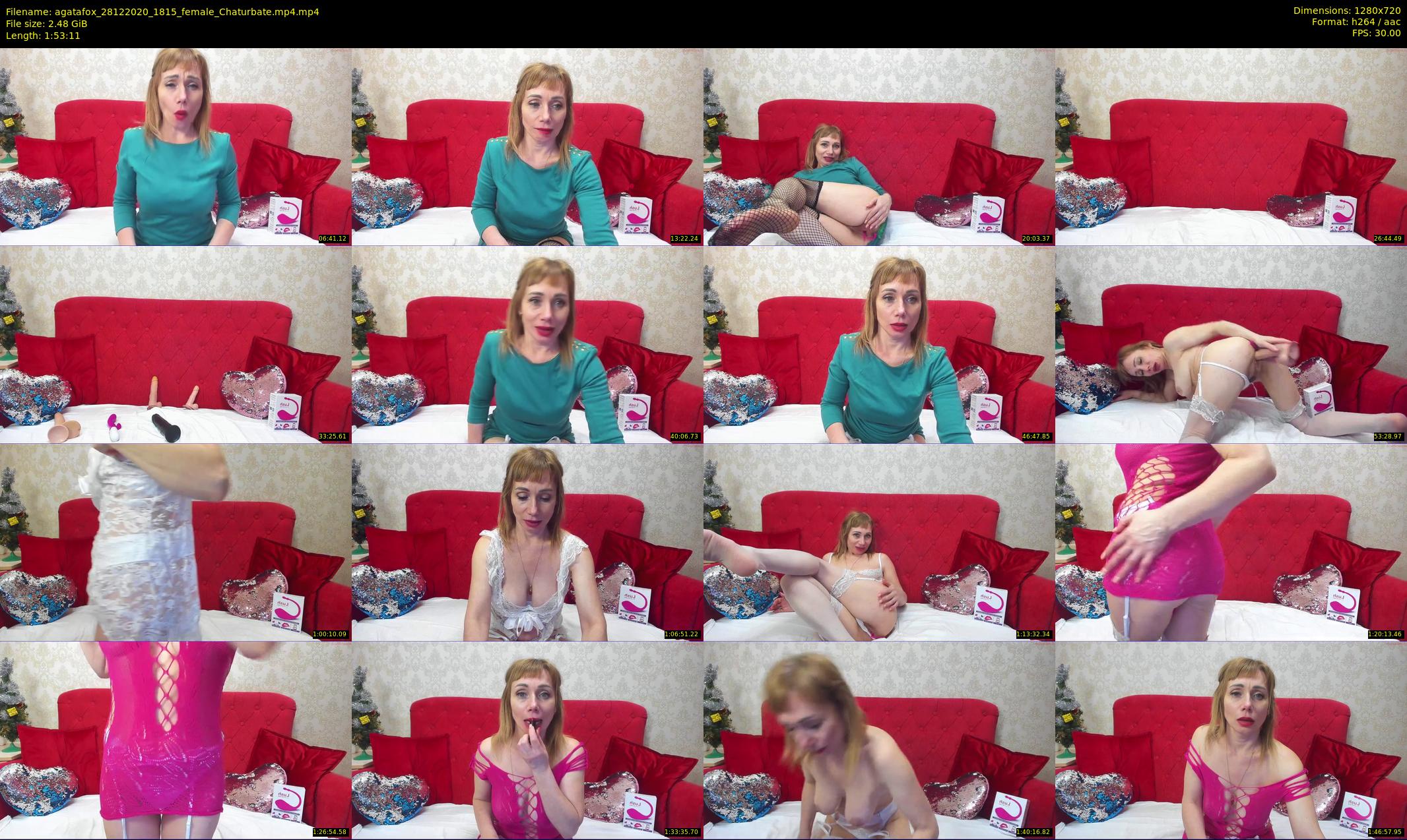 agatafox — 114 minute Chaturbate female cam show recording, 720p, Dec 28, 2020