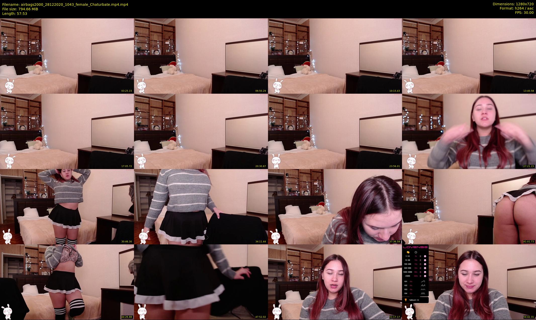 airbags2000 — 58 minute Chaturbate female cam show recording, 720p, Dec 28, 2020