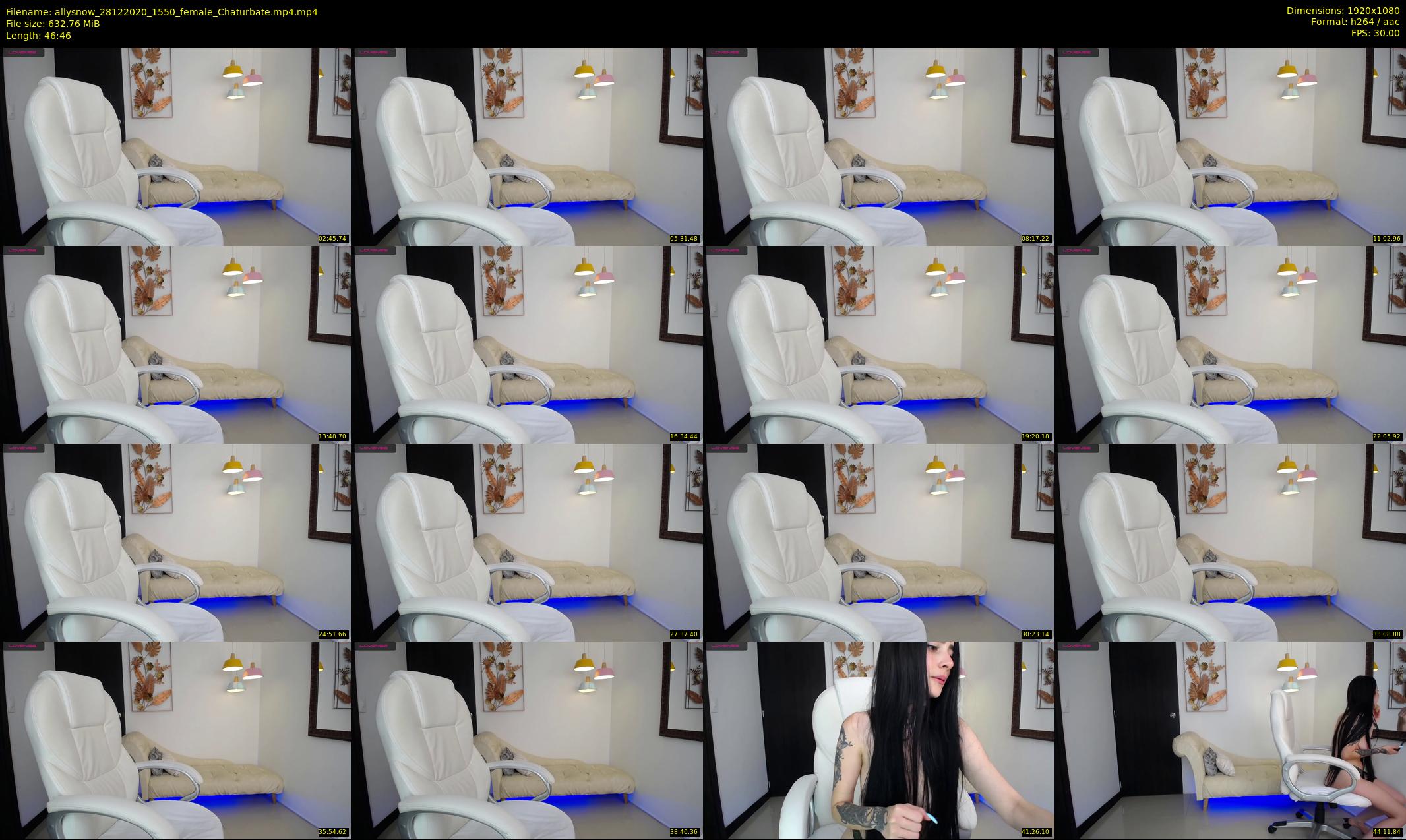 allysnow — 47 minute Chaturbate female cam show recording, 1080p, Dec 28, 2020