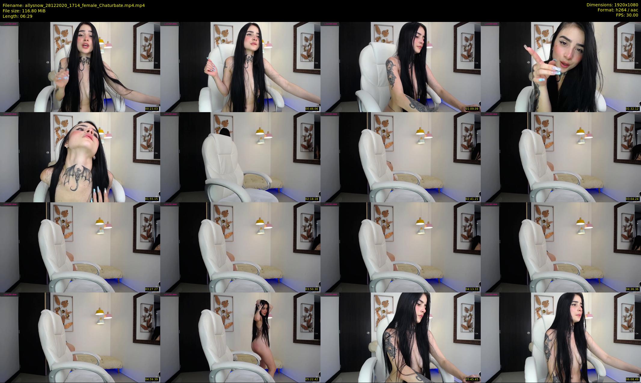 allysnow — 7 minute Chaturbate female cam show recording, 1080p, Dec 28, 2020